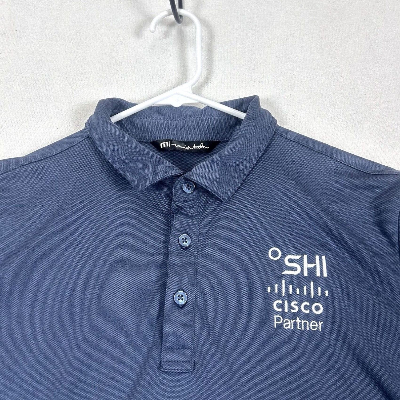 TravisMathew Travis Mathew Polo Shirt Mens M Blue Golf Activewear Logo Button Embroidered Casual Size US M / EU 48-50 / 2 - 2 Thumbnail