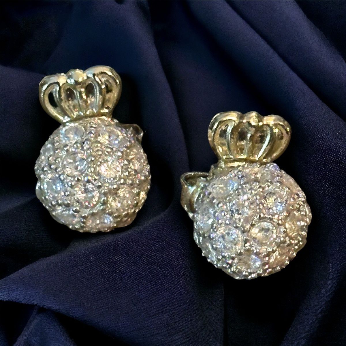 Other Paved crystal ball post earrings Size ONE SIZE - 1 Thumbnail