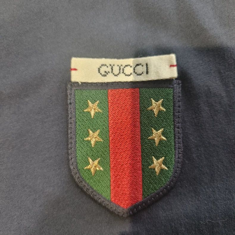 Gucci Gucci Dark blue round-neck short sleeves Size US XS / EU 42 / 0 - 3 Thumbnail