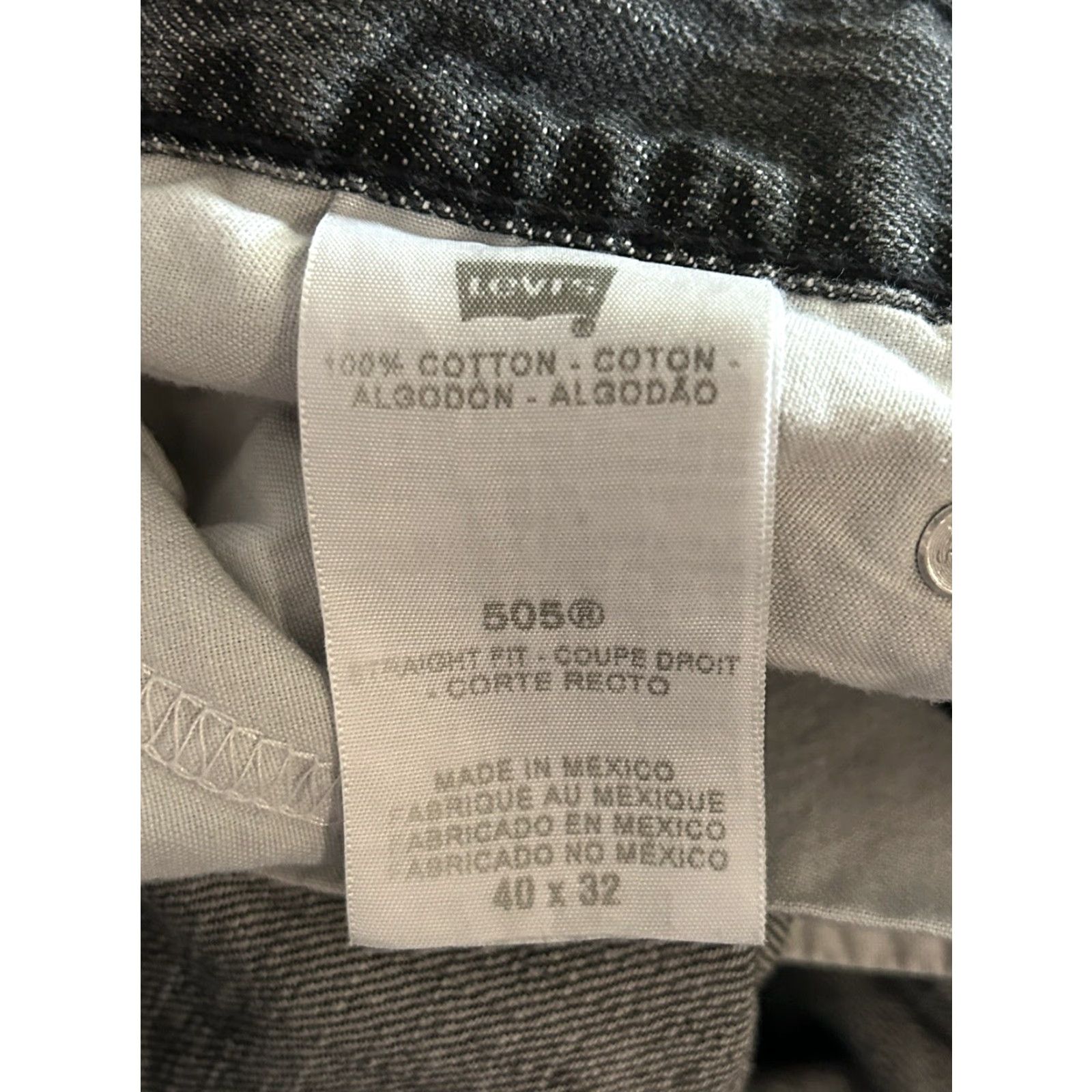 Levi's Levi's 505 Regular Fit Straight Denim Black Jeans Mens Size 40x32 Denim Jeans Mens Regular 40 32 Black Levi's 505 Straight 40x32 Size US 40 / EU 56 - 4 Thumbnail