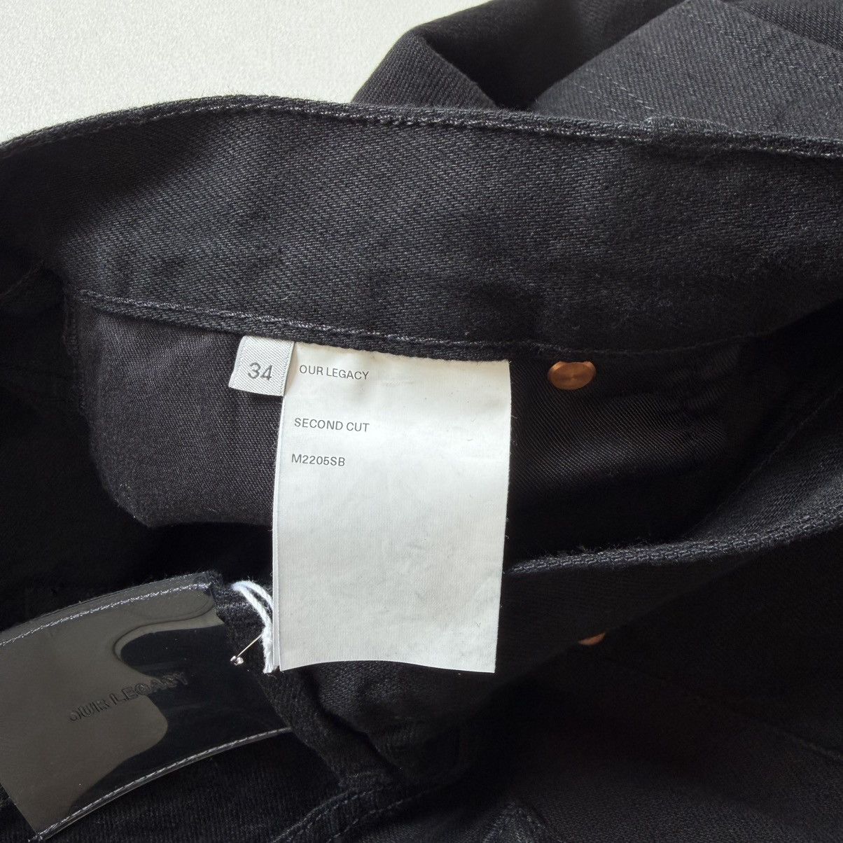 Our Legacy Washed Black Denim ‘Second Cut’ Jeans Size US 34 / EU 50 - 7 Thumbnail