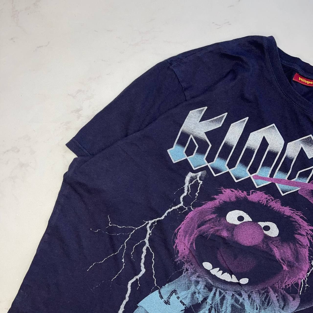 Vintage Vintage THE MUPPETS Animal Heavy Metal T-Shirt Rock Band Size US XL / EU 56 / 4 - 3 Thumbnail