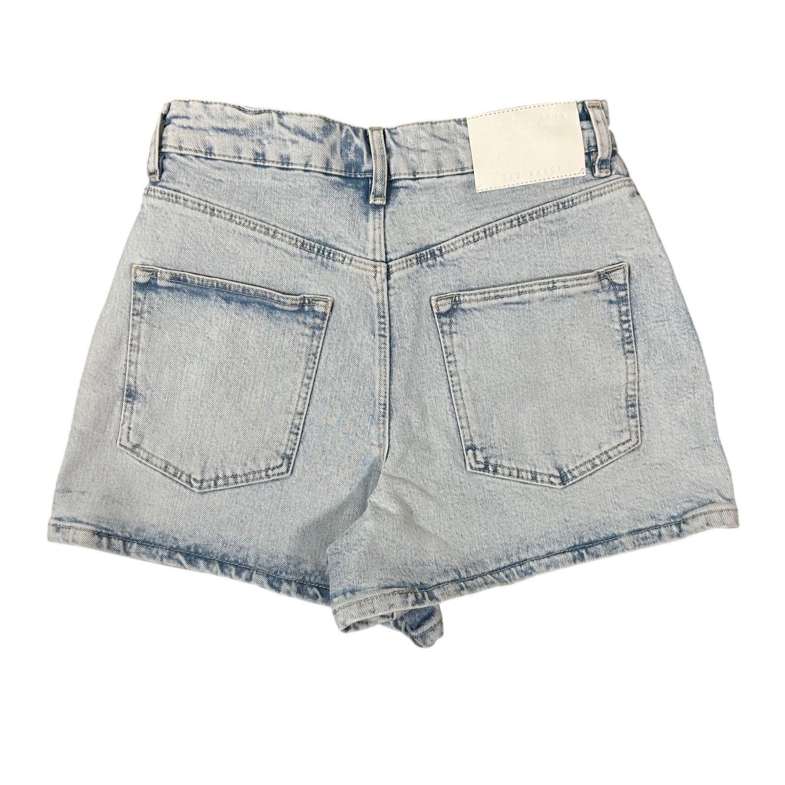 Ted Baker Ted Baker Gianahh High Rise Stretch Denim Shorts Size 25 Size 25" / US 0 / IT 36 - 3 Thumbnail