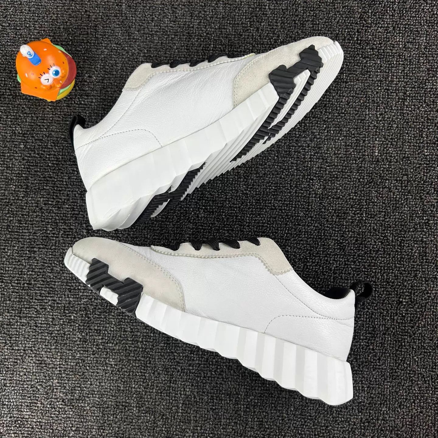 Hermes Hermes Bouncing Women's Black & White Sneakers 36.5 Size US 6 / IT 36 - 3 Thumbnail
