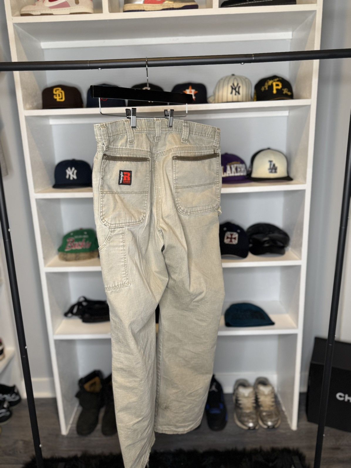 Vintage × Wrangler Distressed Wrangler Jeans Size US 34 / EU 50 - 4 Thumbnail
