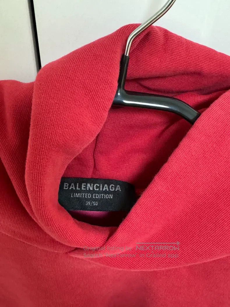 Balenciaga Balenciaga Pink Hoodie Size US XXS / EU 40 - 4 Thumbnail
