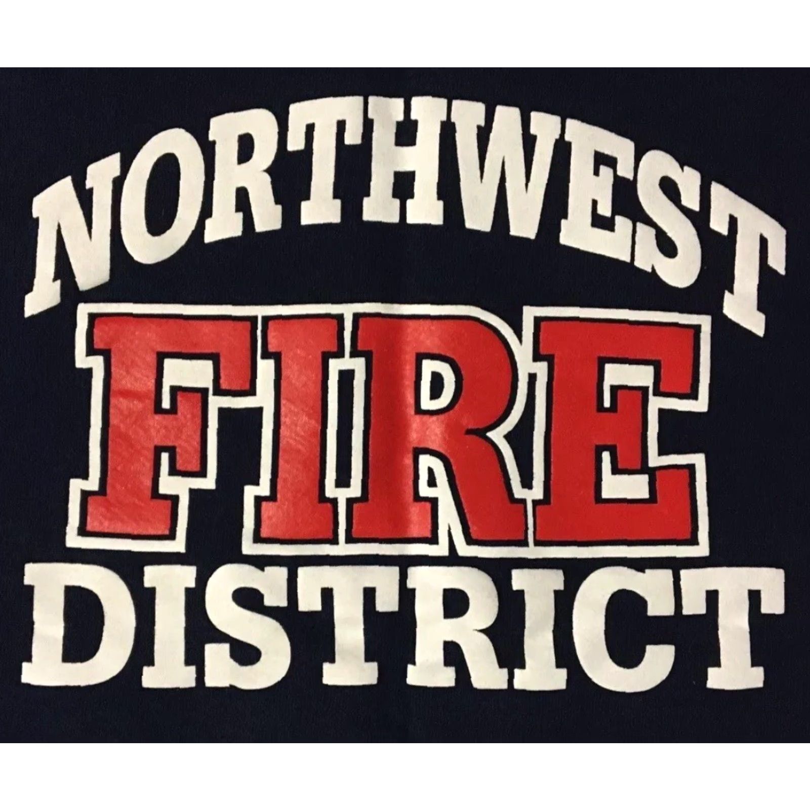 Vintage VINTAGE Northwest Fire Dept Faded Sweatshirt/Boxy XL Police Department Hoodie Men Blue 90s 80s Grunge Biker USA USA Size US XL / EU 56 / 4 - 3 Thumbnail