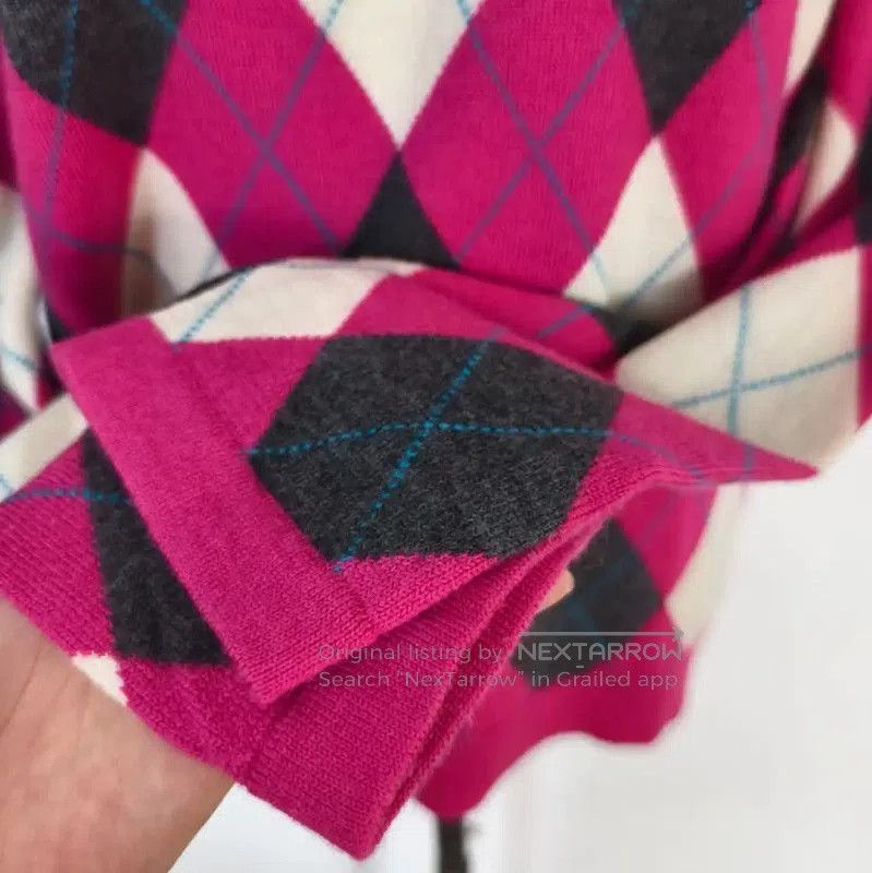 Burberry Burberry Multi-Color Wool Argyle Knit Sweater. Size M / US 6-8 / IT 42-44 - 4 Thumbnail