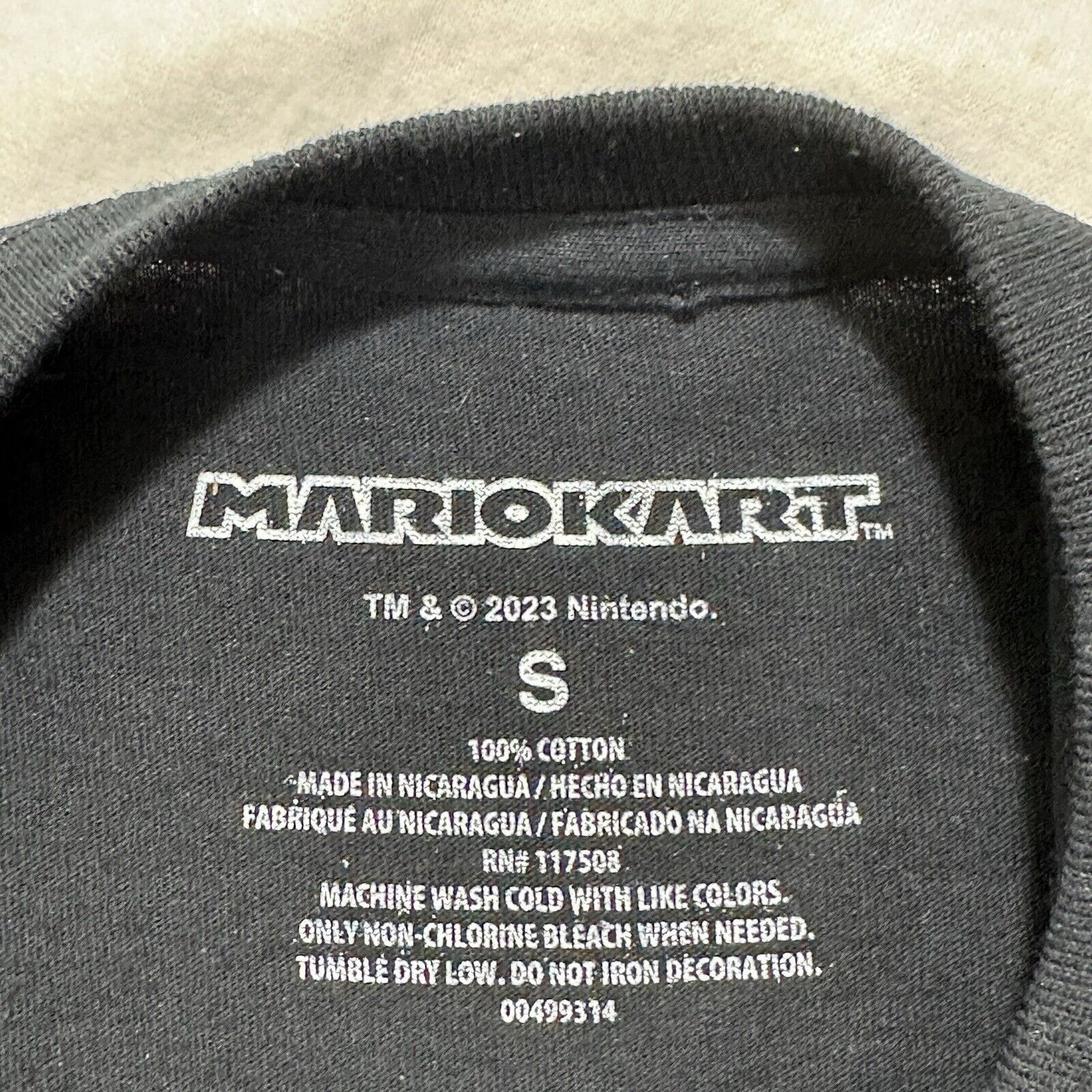 Nintendo Nintendo Mario Kart Small Black Short Sleeve Graphic T Shirt Size US S / EU 44-46 / 1 - 3 Thumbnail