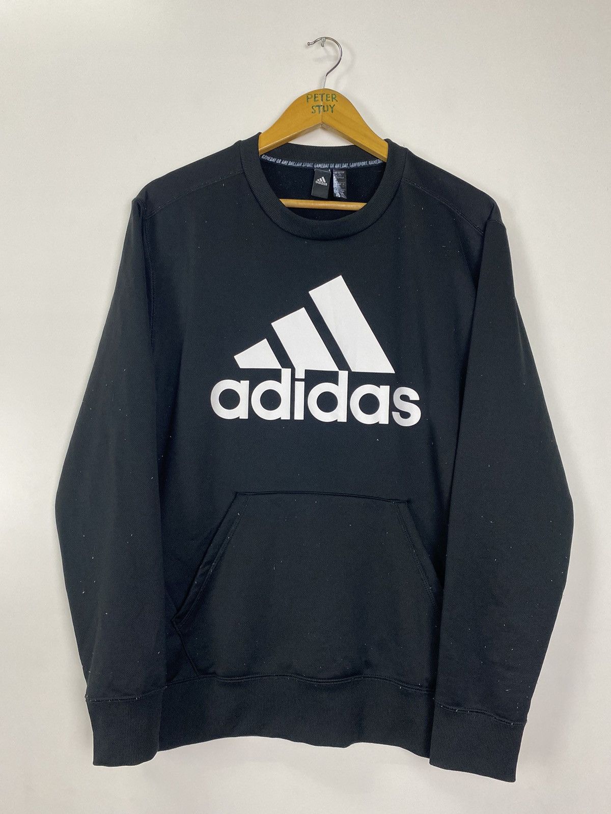 Adidas × Vintage Adidas big logo sweatshirt Size US L / EU 52-54 / 3 - 8 Thumbnail