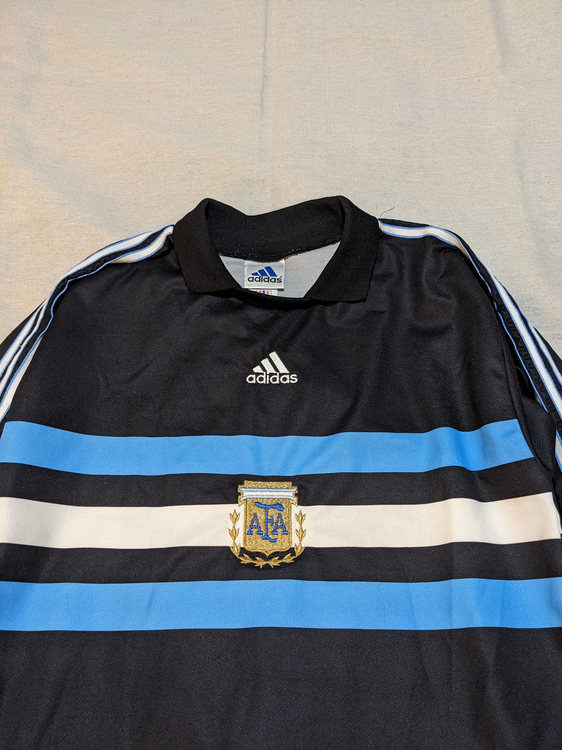 Adidas × Vintage Vintage Adidas Argentina Keepers Jersey 1998 Men's M Size US M / EU 48-50 / 2 - 8 Thumbnail