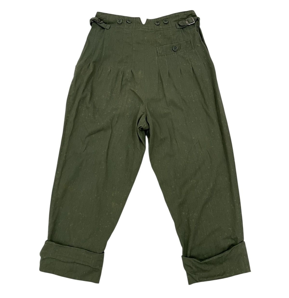 Yohji Yamamoto Vtg Y's Yohji Yanamoto Green Army Pant Size US 26 / EU 42 - 2 Thumbnail