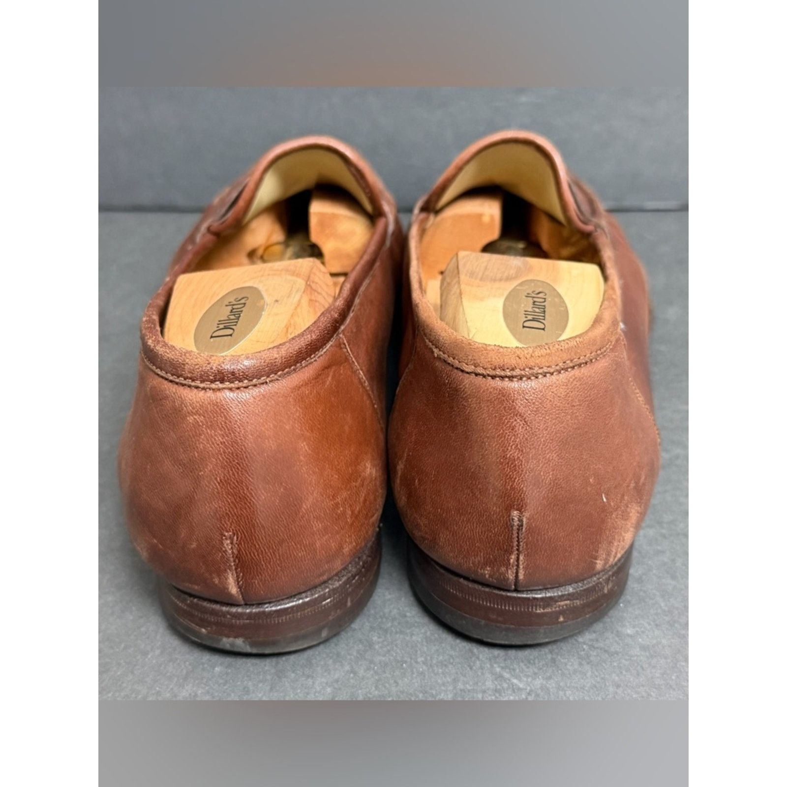 Santoni SANTONI Casual Leather Loafer Slip-On Shoes Men US 12 D $599 Size US 12 / EU 45 - 7 Thumbnail