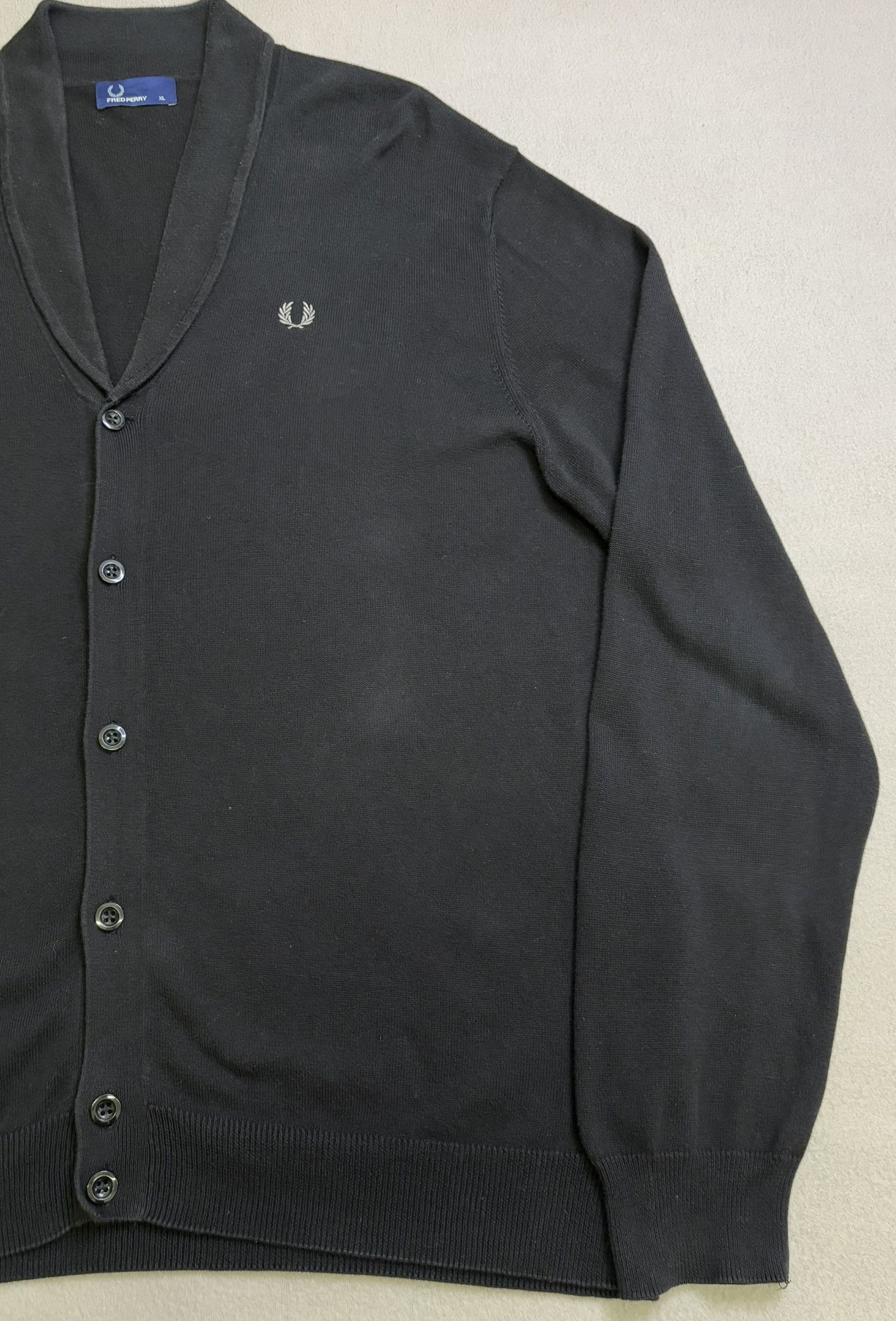 Fred Perry Fred Perry Black Cardigan Size XL Size US XL / EU 56 / 4 - 8 Thumbnail