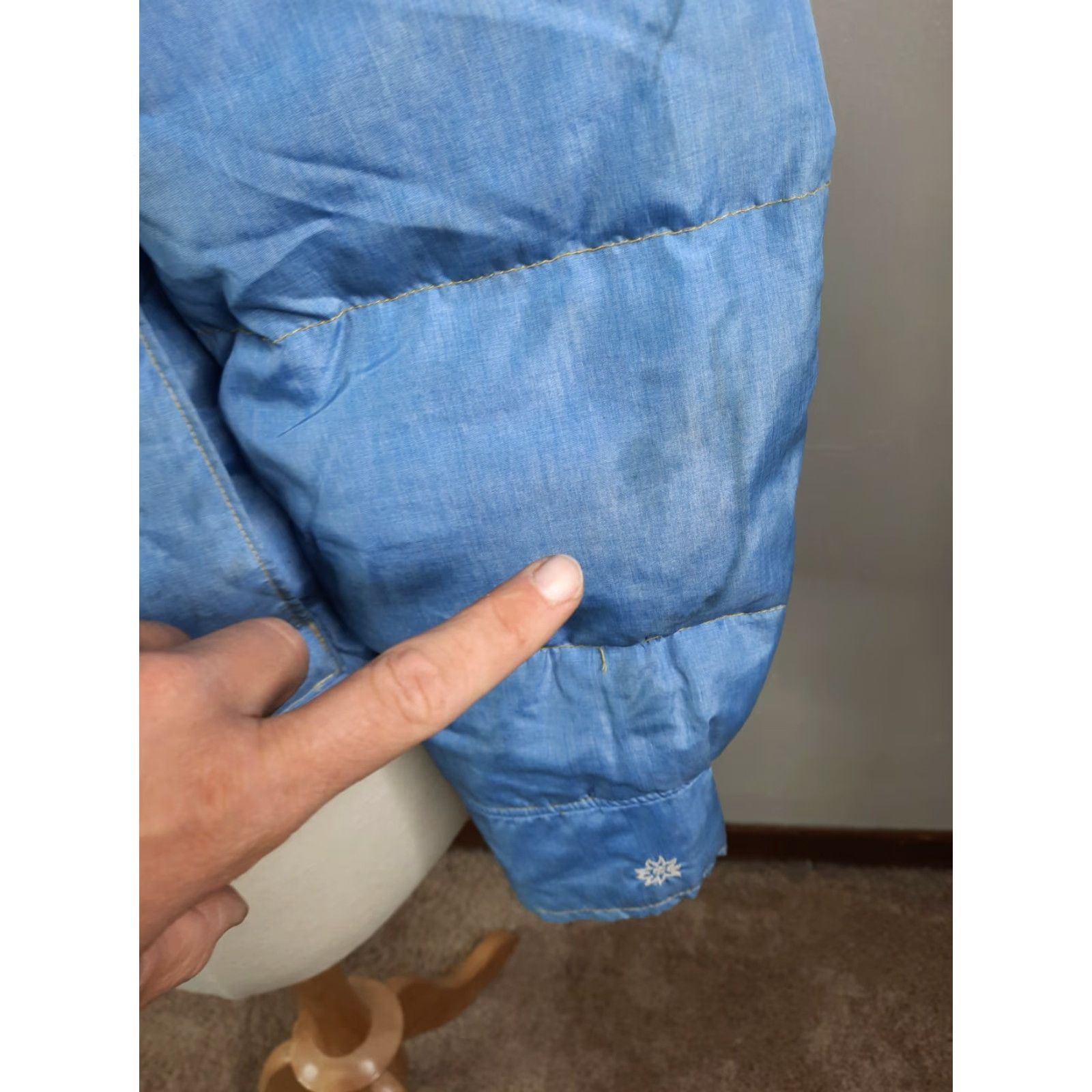 Vintage VINTAGE Alpine Design Blue Ski Jacket Down Winter Coat Quilted Puffer 70s 80s Size L / US 10 / IT 46 - 5 Thumbnail