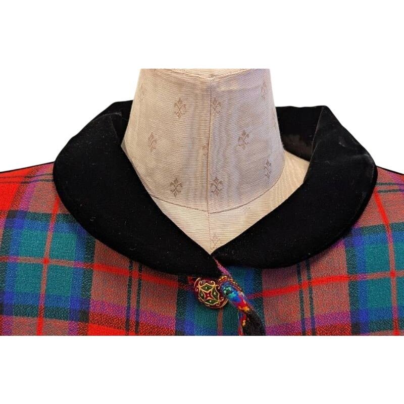 Yves Saint Laurent Yves Saint Laurent Rive Gauche 1994 Tartan Velvet Jacket Size S / US 4 / IT 40 - 9 Thumbnail