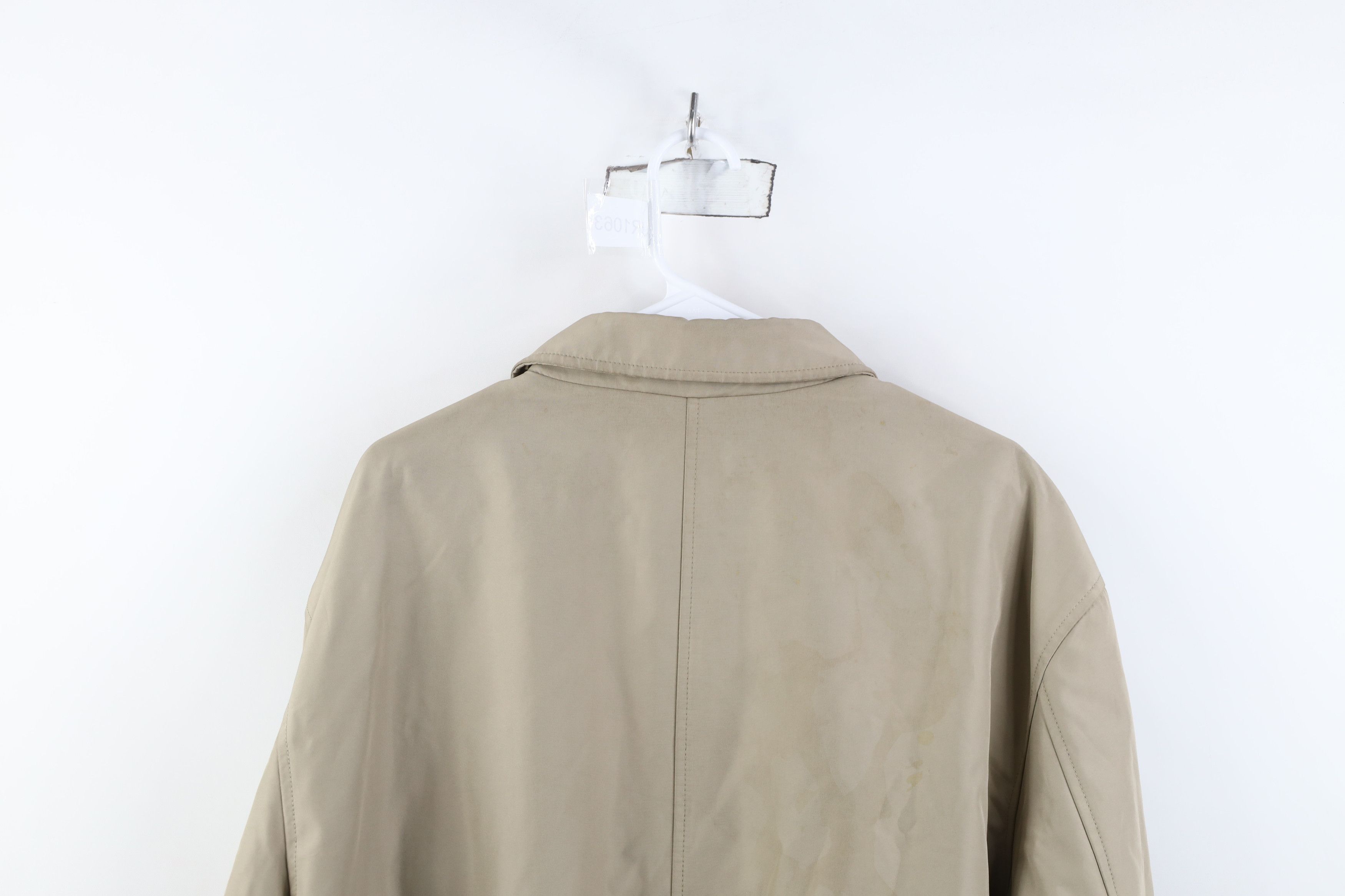 Gap Vintage Y2K 2001 Gap Quilted Overcoat Rain Jacket Beige Size US XL / EU 56 / 4 - 14 Thumbnail