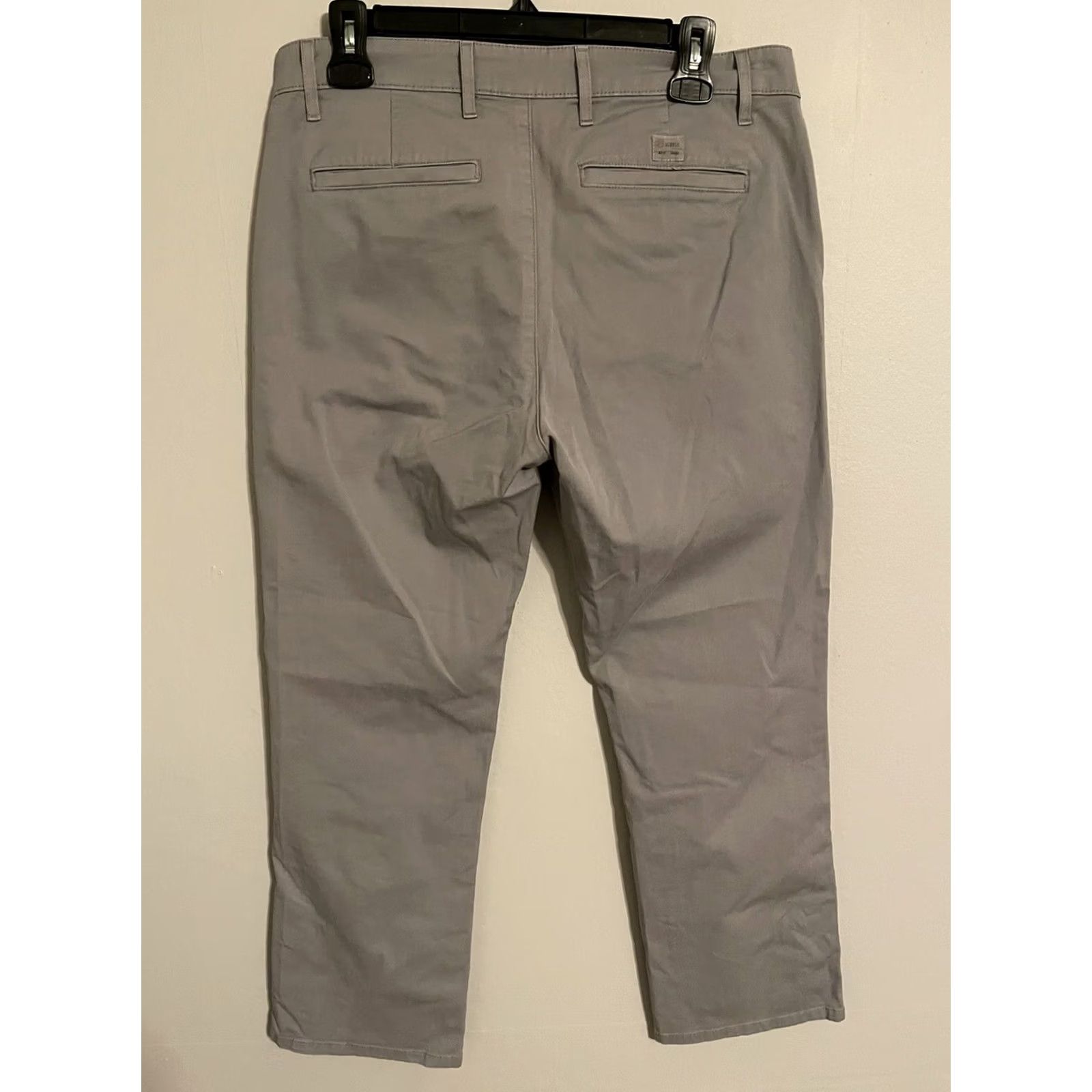 Vintage Adriano Goldschmied Pants Khaki Stretch Twill Gray Mens 32x28 Size US 32 / EU 48 - 3 Thumbnail
