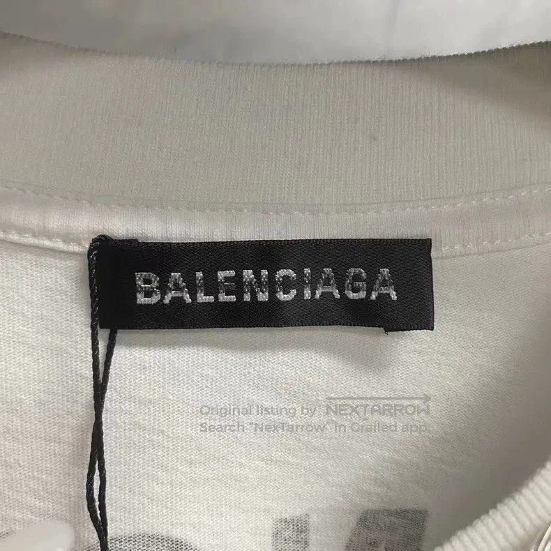 Balenciaga Balenciaga White Back Logo Short Sleeve. Size US S / EU 44-46 / 1 - 3 Thumbnail