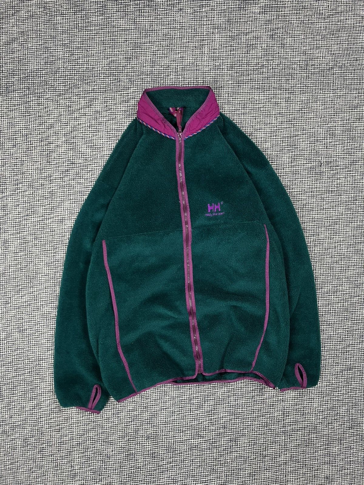 Helly Hansen × Vintage 80s/90s Helly Hansen fuzzy fleece zip sweatshirt gorpcore Size US XL / EU 56 / 4 - 1 Thumbnail