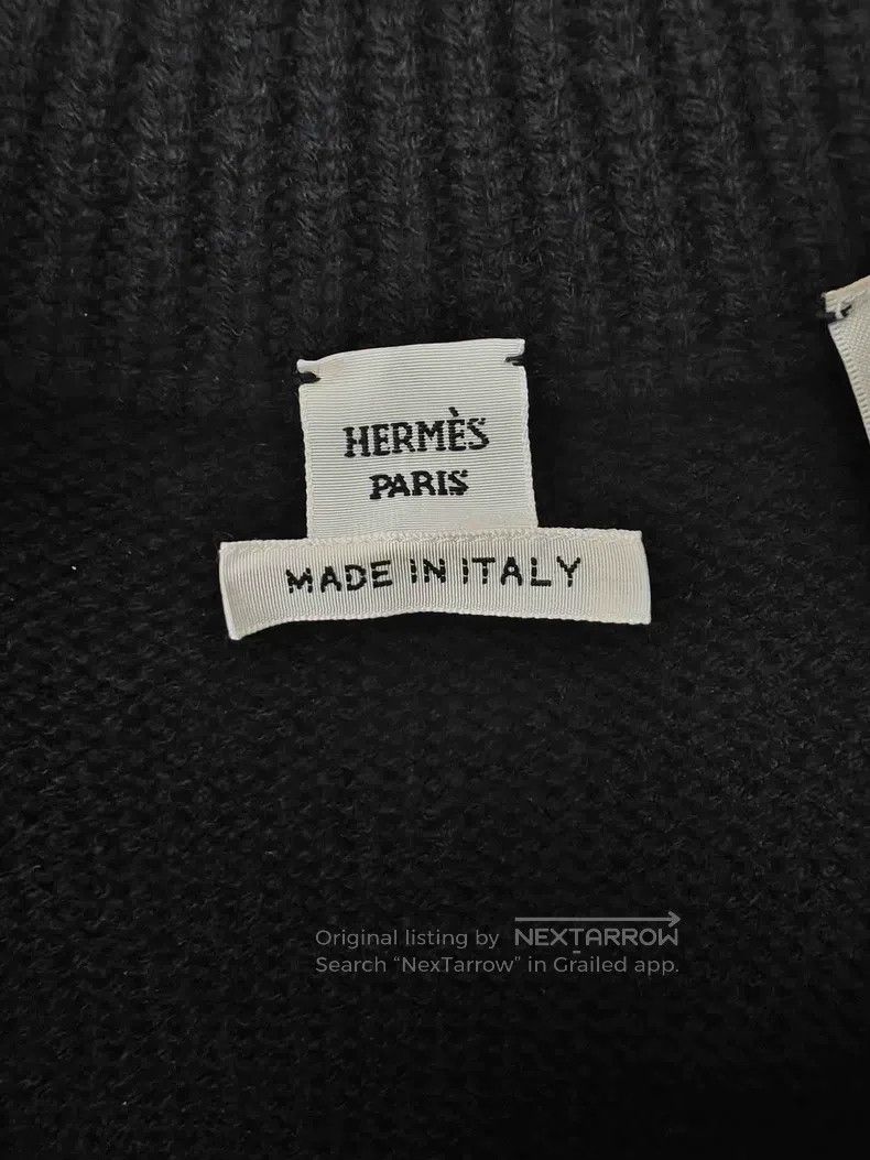 Hermes Hermes Black Cashmere Cloak Top Size XXS / US 00 / IT 34 - 5 Thumbnail