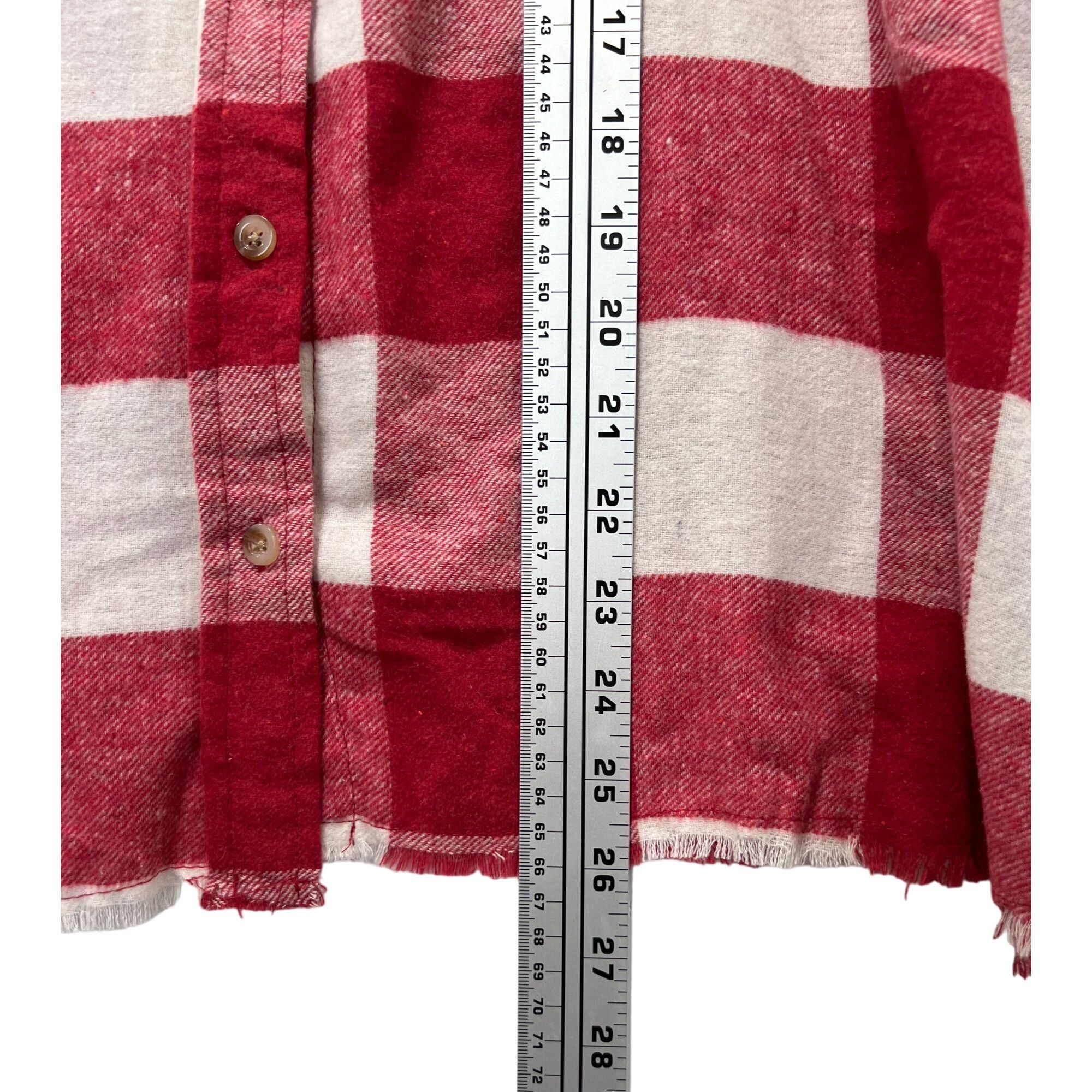 Other Rue + - Women's Long Sleeve Plaid Shirt - Red/White - 3X Size 3XL / US 20-22 - 6 Thumbnail