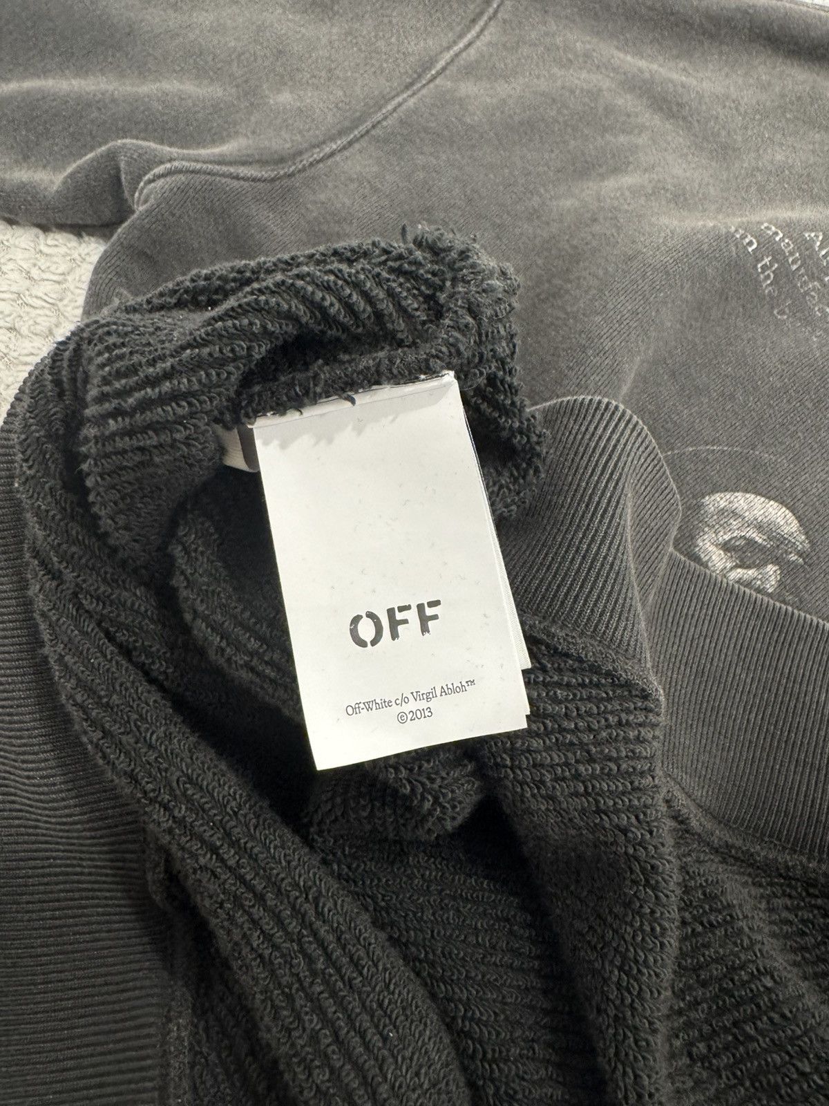 Off-White Off-White Black S.Matthew Oversized Crewneck Size US XL / EU 56 / 4 - 4 Thumbnail