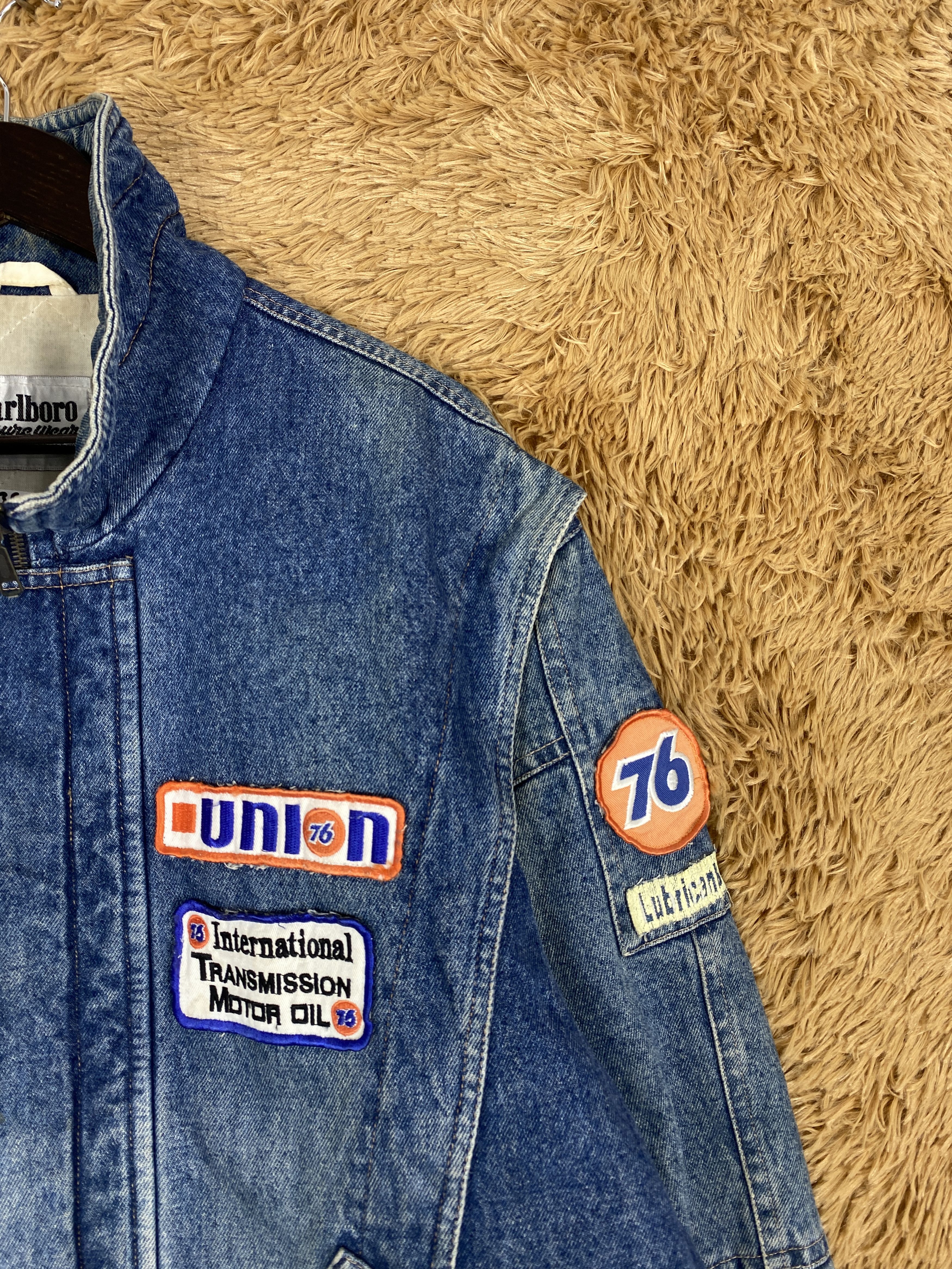 Marlboro Vintage Marlboro Distress Faded Denim Jacket PJ2435 Size US M / EU 48-50 / 2 - 3 Thumbnail
