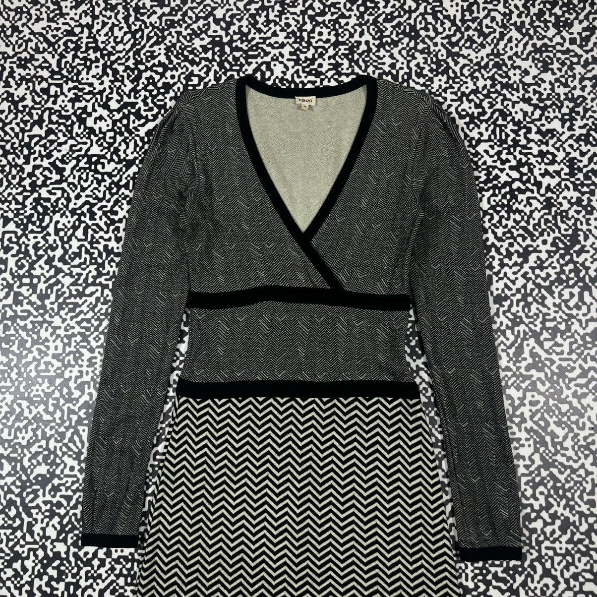 Kenzo Vintage Y2K Kenzo Paris Abstract Print Luxury Mini Dress Size M / US 6-8 / IT 42-44 - 5 Thumbnail