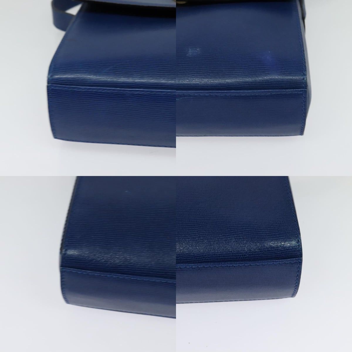 Celine CELINE Shoulder Bag Leather Blue Gold Size ONE SIZE - 10 Thumbnail