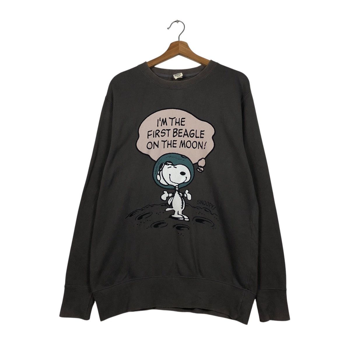 Japanese Brand Vintage Uniqlo UT First Beagle on the Moon Snoopy Sweatshirt Size US M / EU 48-50 / 2 - 2 Thumbnail