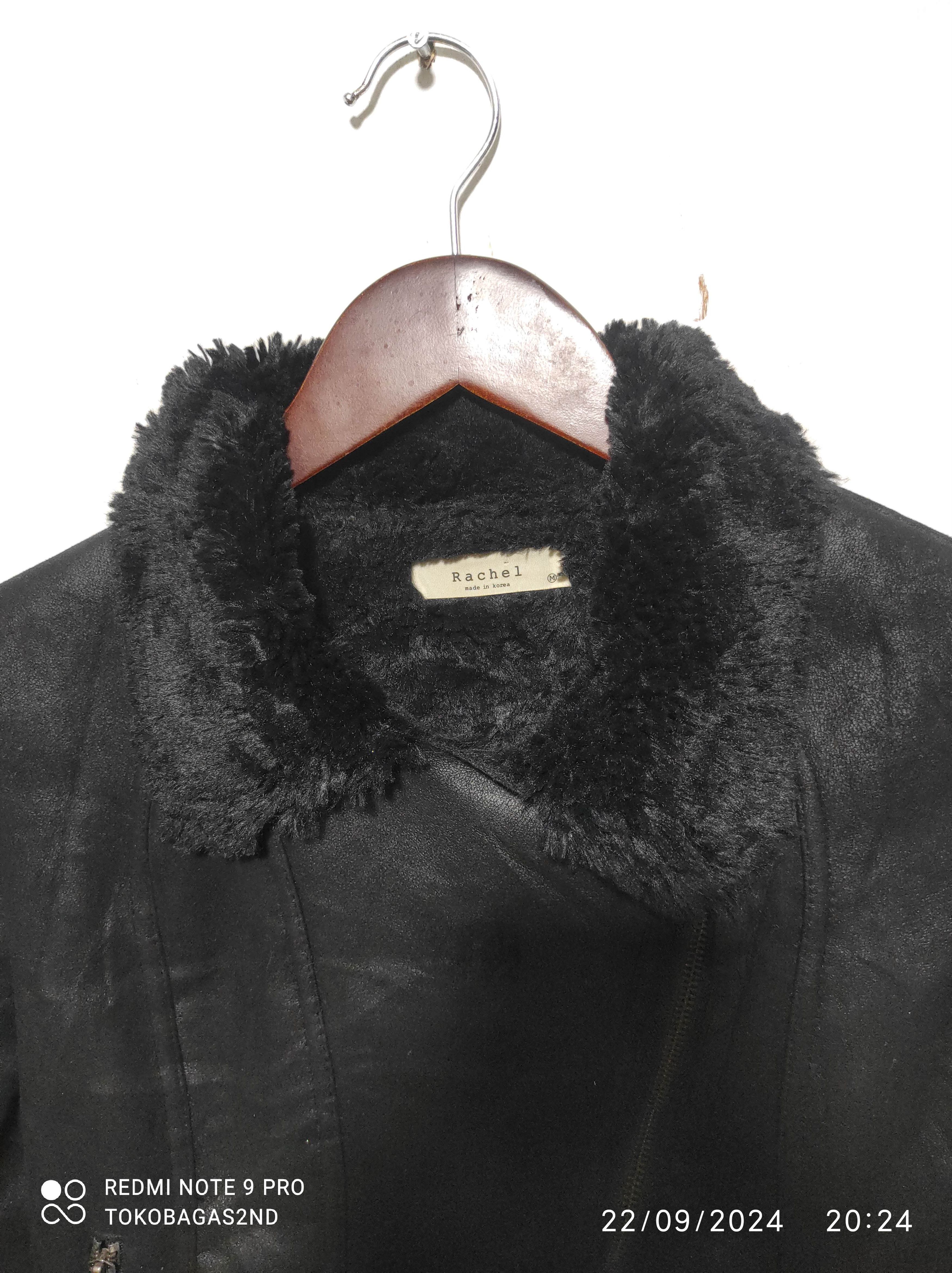 Le Grande Bleu (L.G.B.) Rachel Punk Ramones Suede Fur jacket i6w9 lgb style Size M / US 6-8 / IT 42-44 - 6 Thumbnail