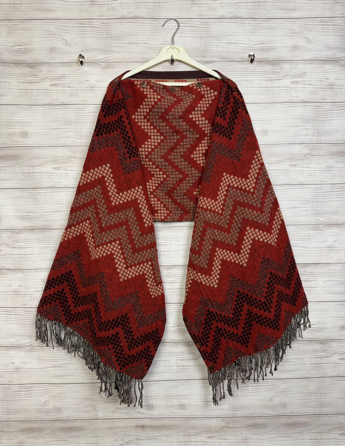 RRL Ralph Lauren RRL Ralph Lauren Wool Poncho Western Pattern Size ONE SIZE - 1 Thumbnail