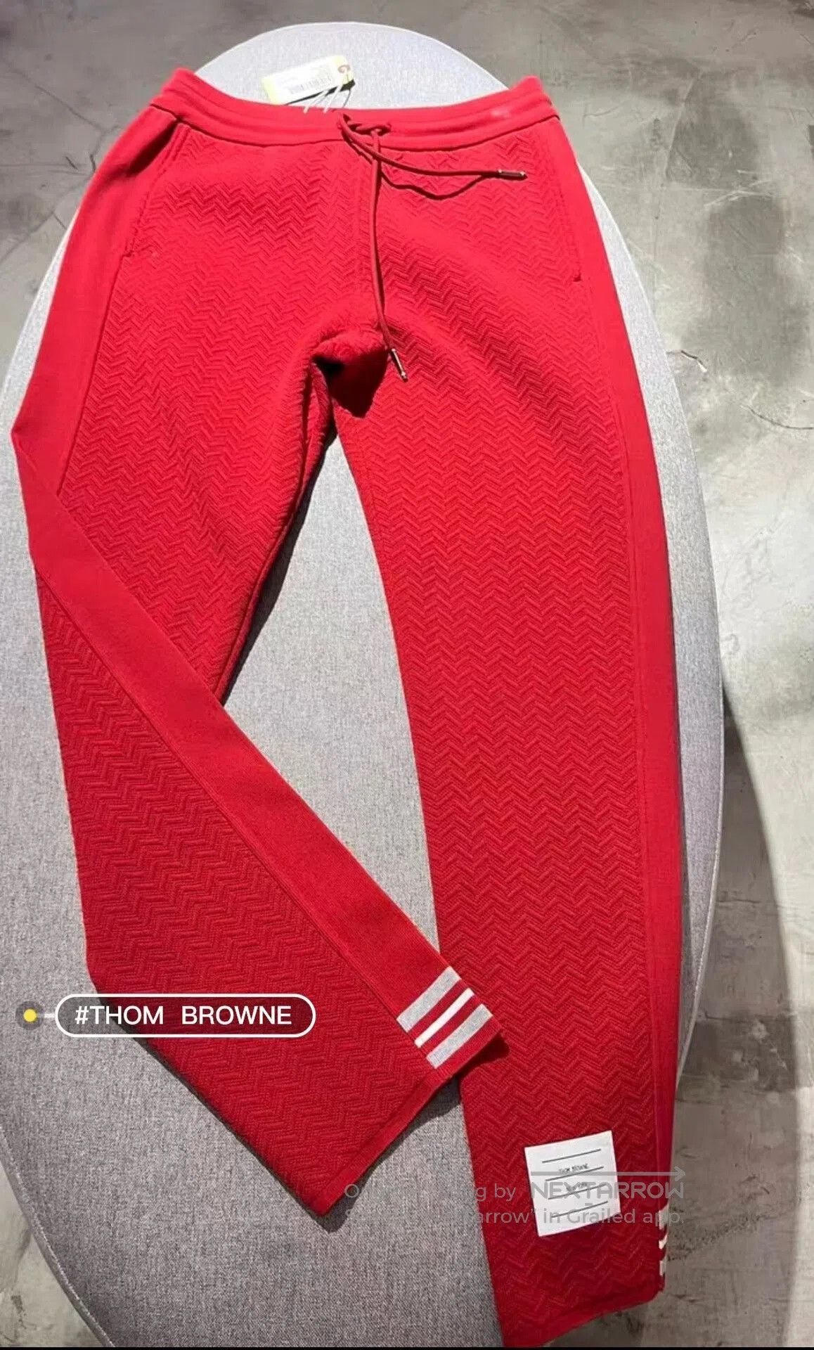 Thom Browne Thom Browne Women's Red Athletic Sweatpants. Size 39" - 3 Thumbnail