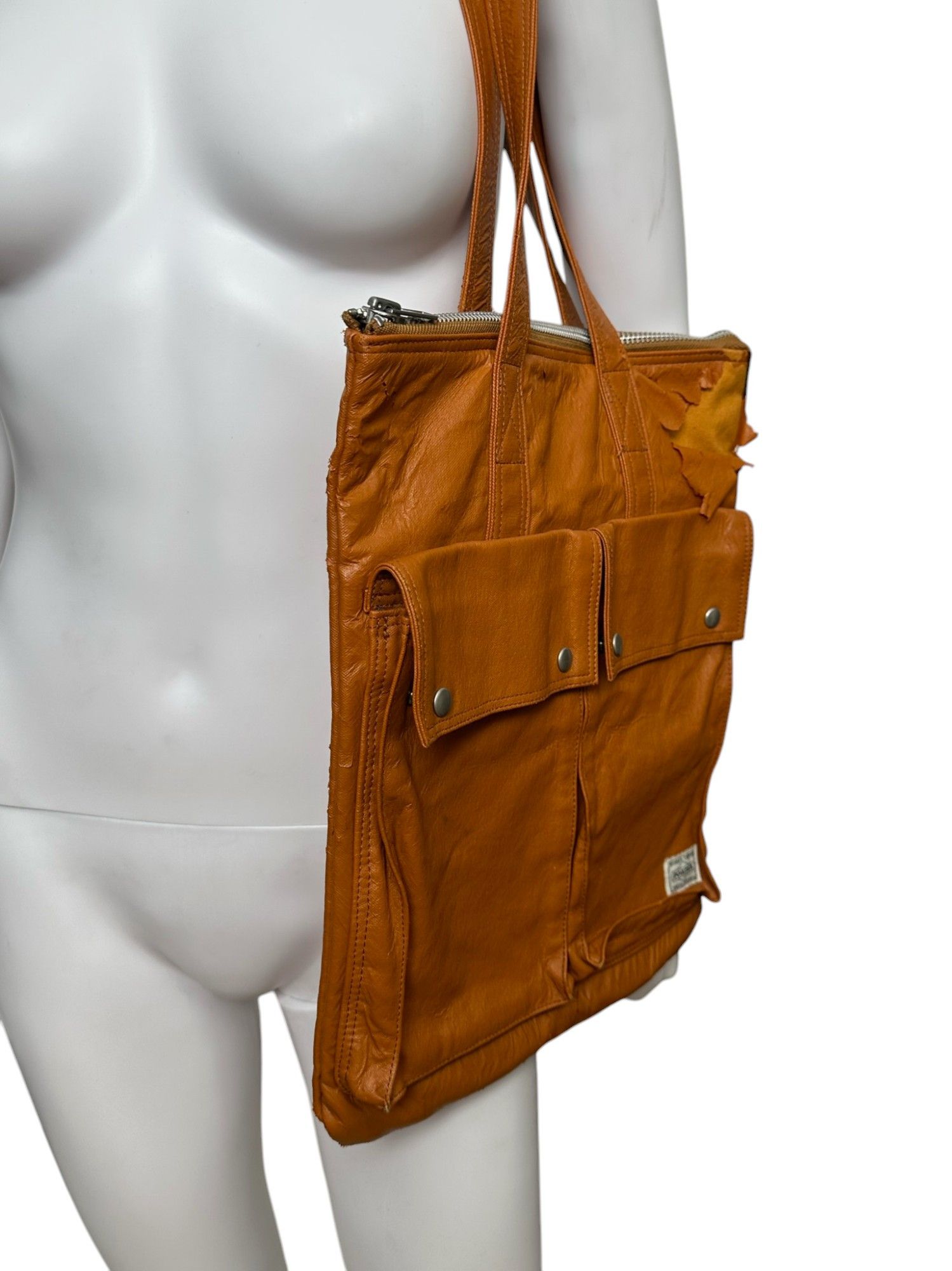 Porter Yoshida Porter 1990s Multipocket Brown Leather Handbag Size ONE SIZE - 1 Thumbnail