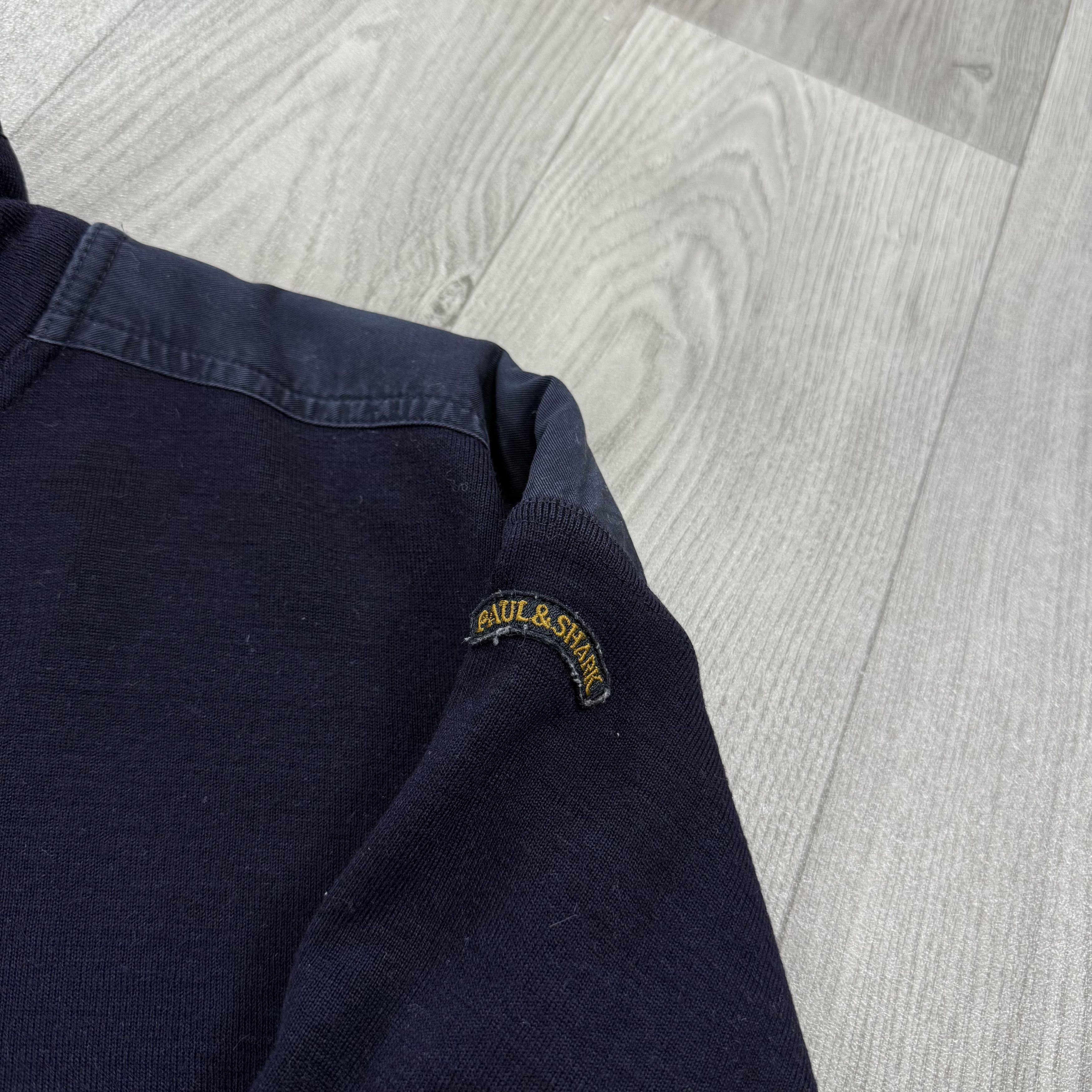 Paul & Shark Vintage Paul & Shark 90s Half Zip Blue Sweater Size US L / EU 52-54 / 3 - 8 Thumbnail