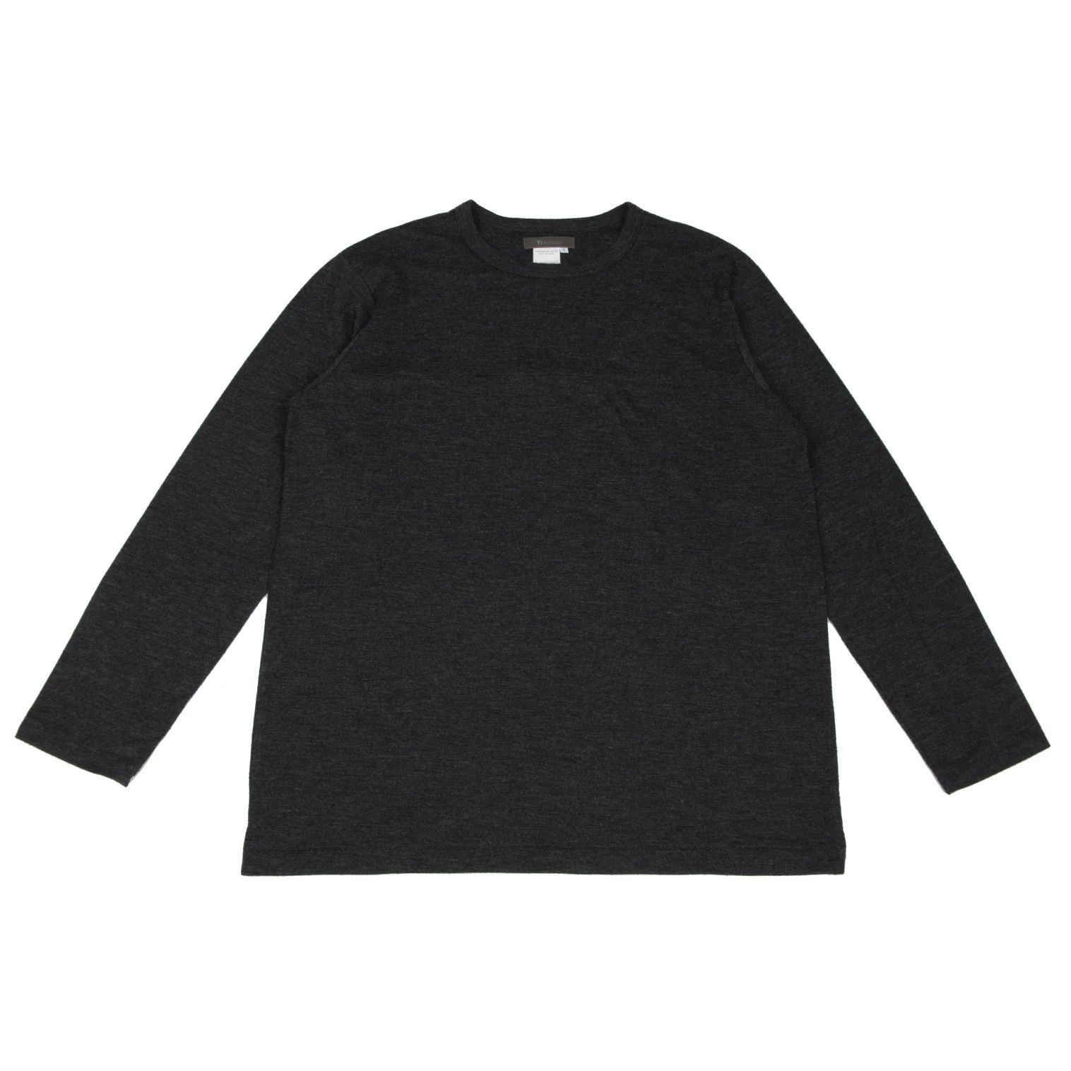 Pocket Design Cut-and-Sew Top in Charcoal