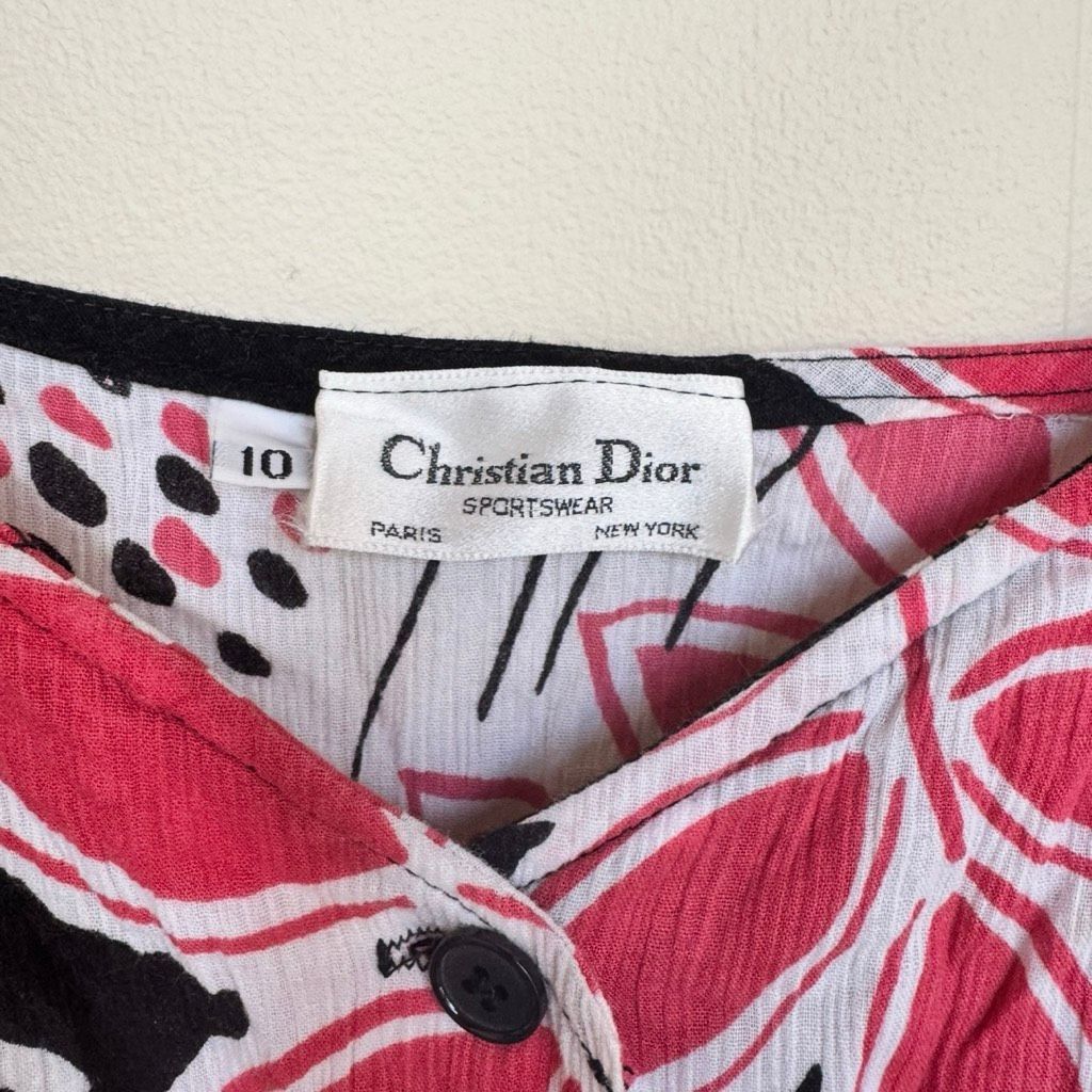Dior Vintage Christian Dior Sportswear Maxi Dress Sz 10 Size M / US 6-8 / IT 42-44 - 4 Thumbnail