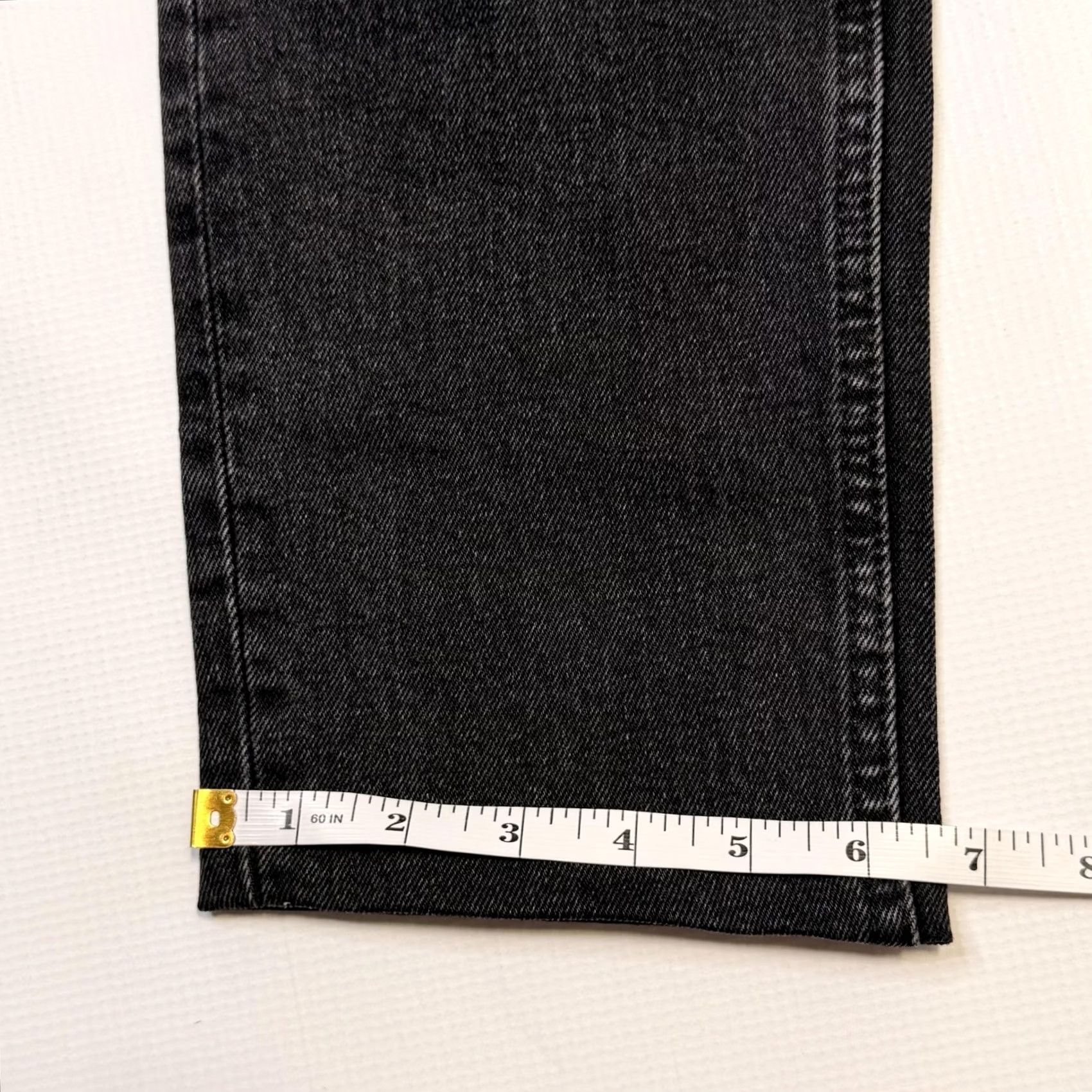 Zara Zara Jeans Womens 6 Black Straight High Rise Charcoal Wash Denim Eco Cotton Size 28" / US 6 / IT 42 - 5 Thumbnail