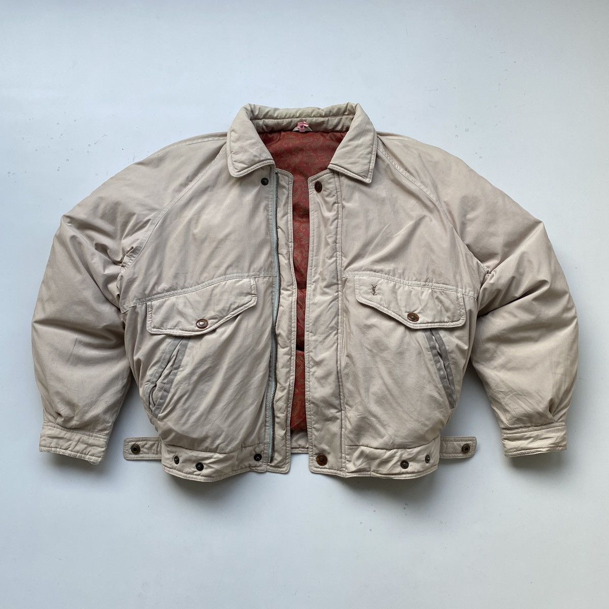 Vintage × Yves Saint Laurent Vintage YSL Puffer Bomber Jacket Size US M / EU 48-50 / 2 - 3 Thumbnail