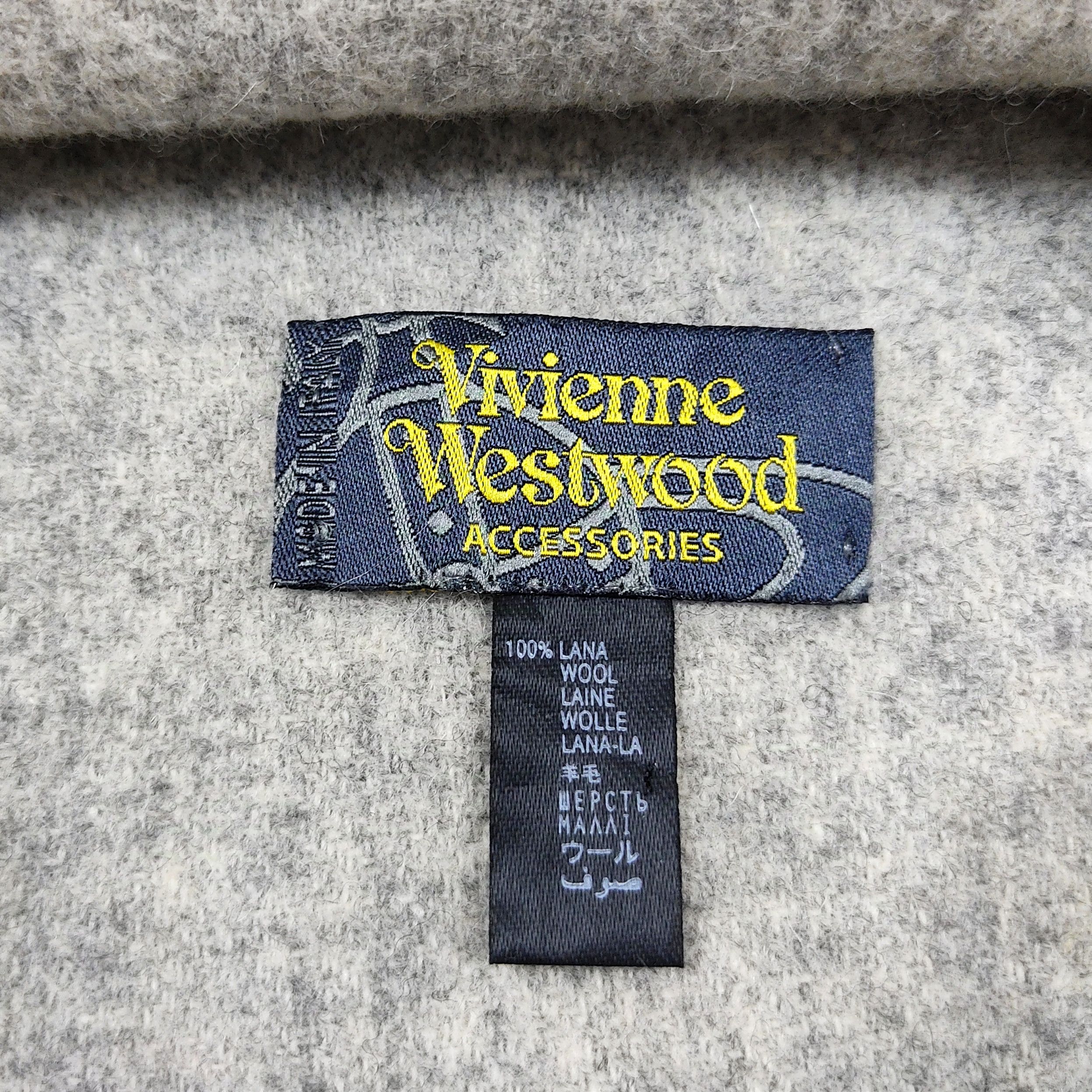 Smartwool × Vivienne Westwood Vivienne Westwood Embroidered Logo Wool Muffler Scarf Size ONE SIZE - 6 Thumbnail