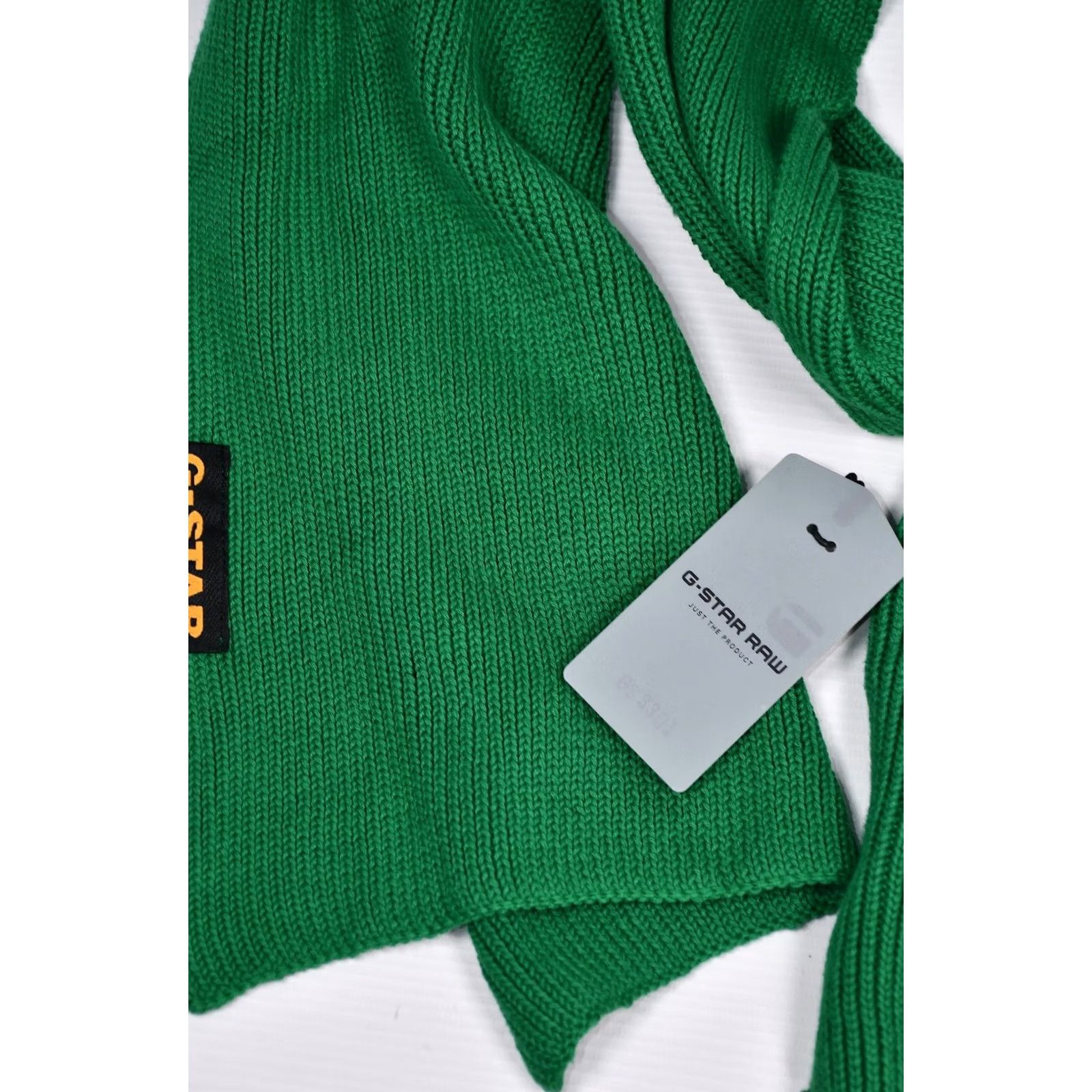 G-Star G-Star RAW EWING SCARF Green Pepper Cotton Knit Men's Scarf Size ONE SIZE - 3 Thumbnail