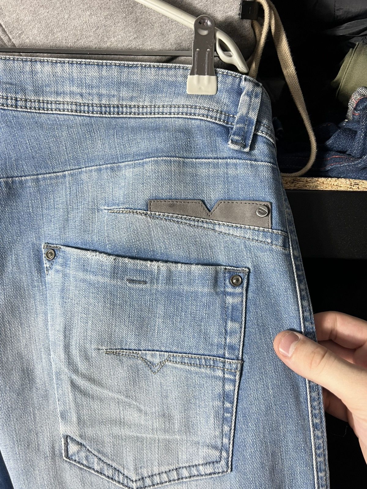 Diesel Diesel Light Wash Jeans Slim Fit Iconic Vintage Streetwear Size US 36 / EU 52 - 6 Thumbnail