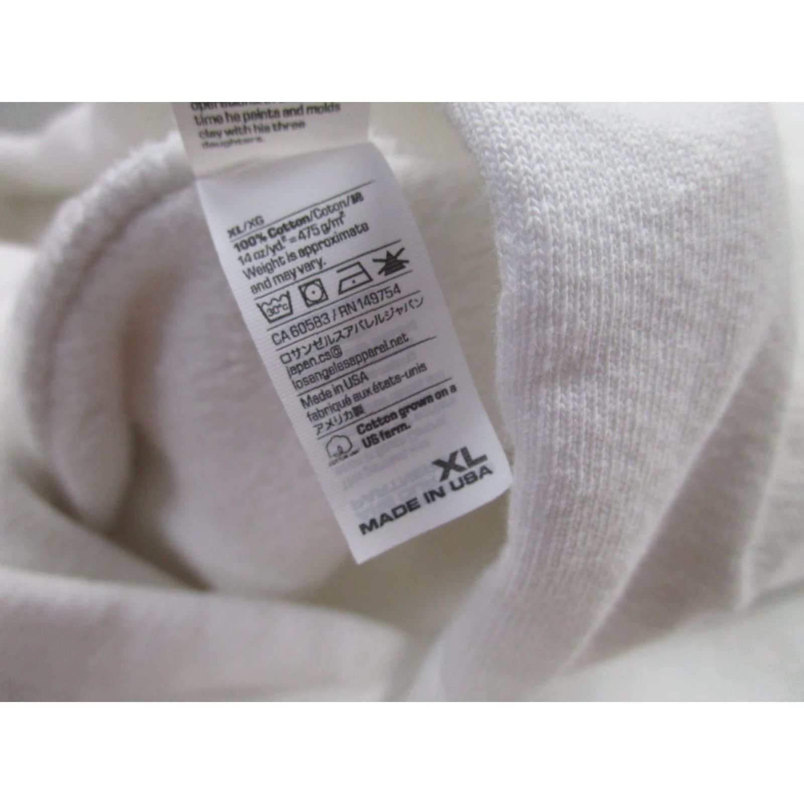 Los Angeles Apparel Los Angeles Apparel Hoodie Mens XL White Heavy Oversized Pullover USA 14oz Baggy Size US XL / EU 56 / 4 - 5 Thumbnail