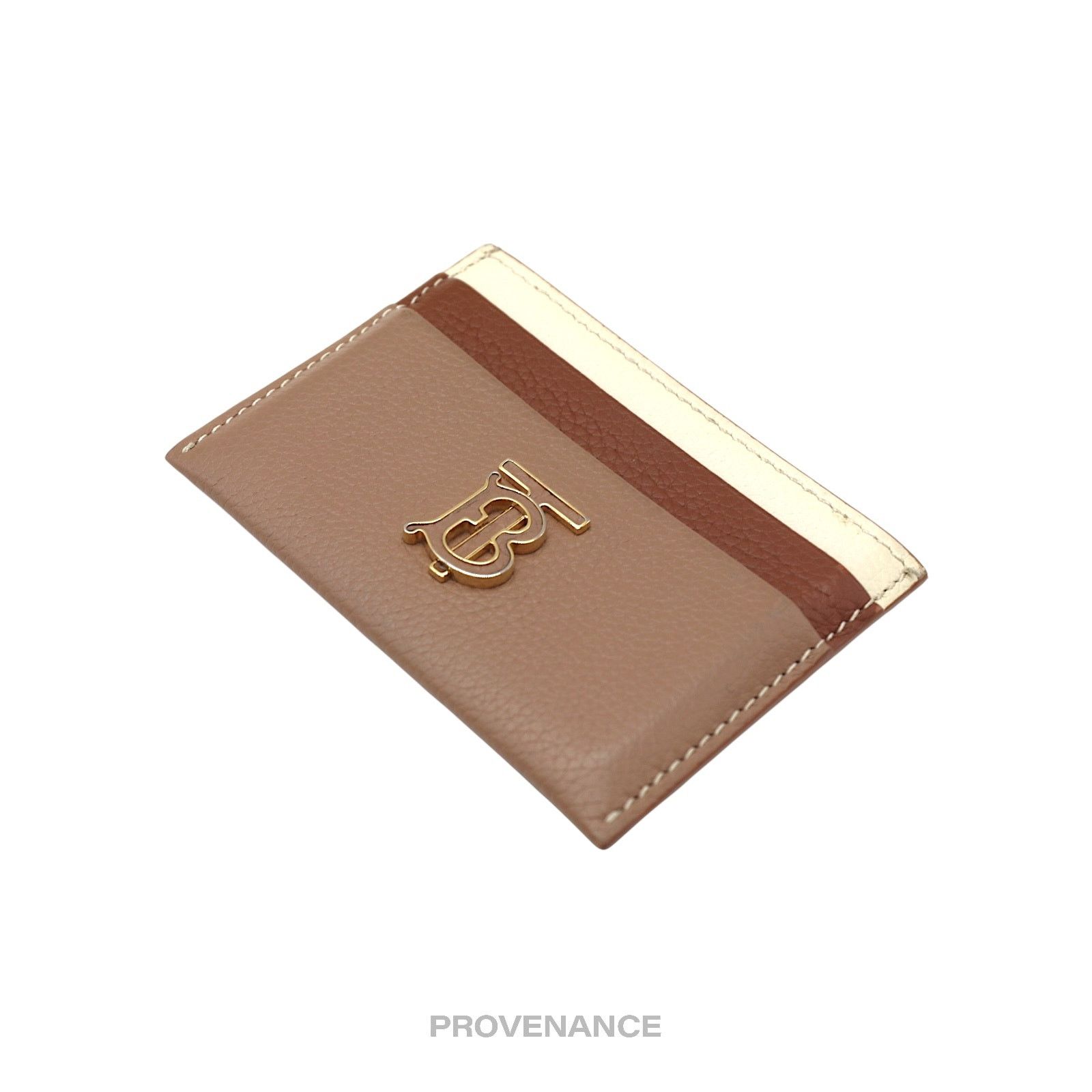 Burberry 🔴 Burberry Card Wallet - TB Monogram Patchwork Leather Size ONE SIZE - 3 Thumbnail