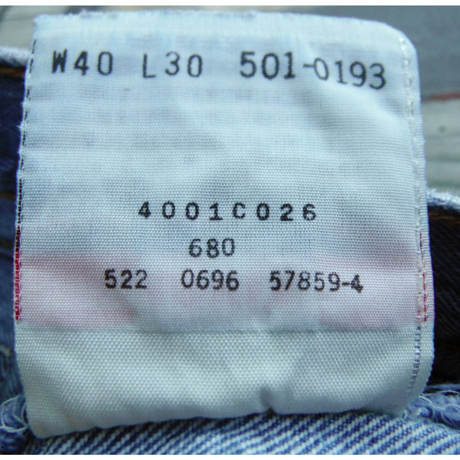 Denime VINTAGE Levi's 501-0193 Jeans - Levi's Red Tab - Denim Blue - 1990s Rockabilly - Men's 40/30 - Made in USA Size US 40 / EU 56 - 6 Thumbnail