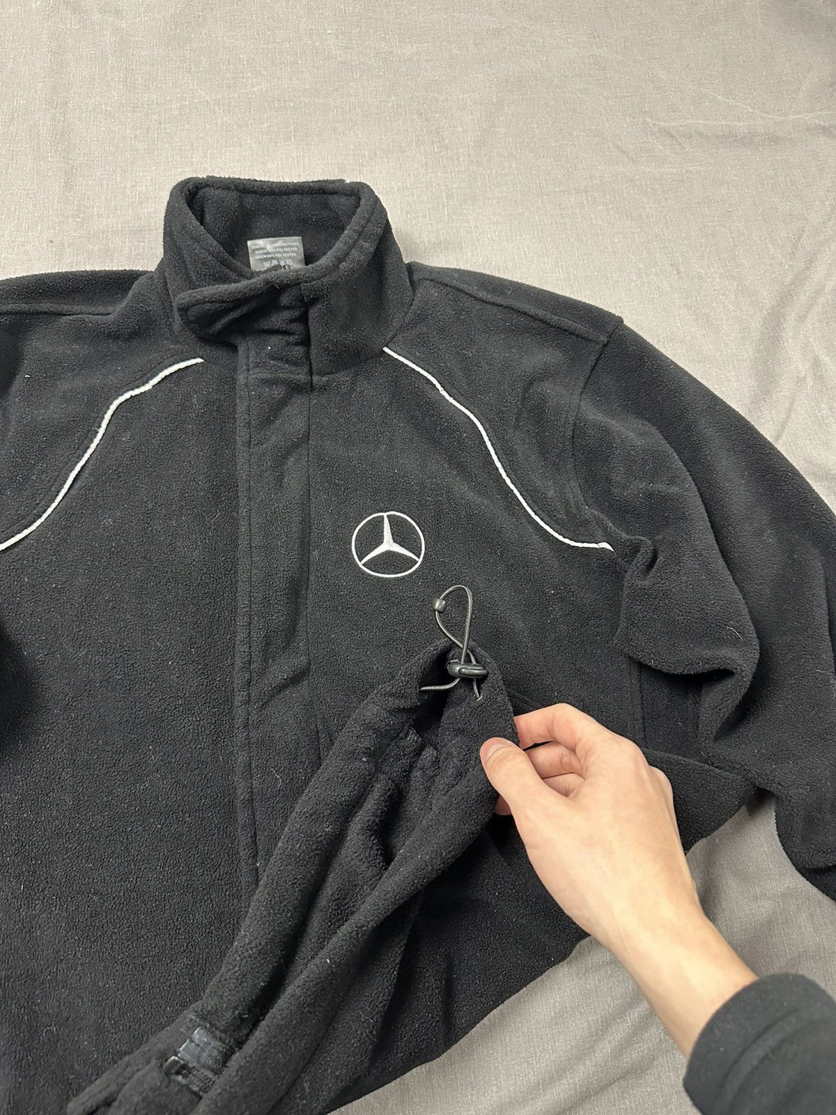 Mercedes-Benz Mercedes Fleece Jacket Y2K Vintage Racing Moto Size US M / EU 48-50 / 2 - 3 Thumbnail