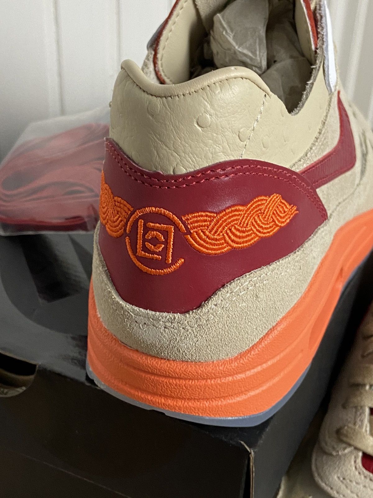 CLOT × Nike New Nike Air Max 1 "Clot Kisses Of Death" Authentic 8,5US Size US 8.5 / EU 41-42 - 13 Thumbnail