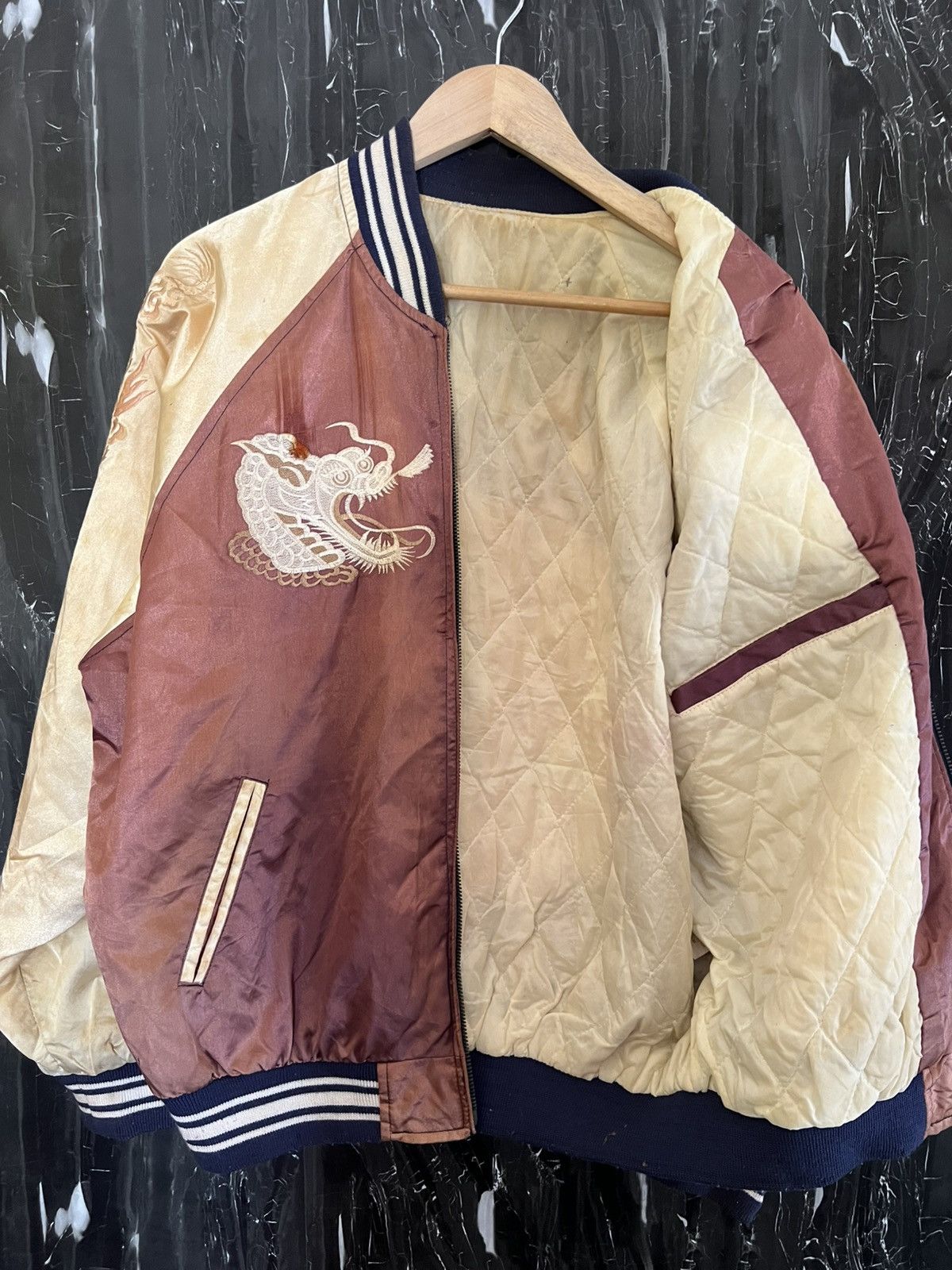 Japanese Brand Vintage Sukajan Souvenir Jacket –Japanese Embroidered Bomber Size US XL / EU 56 / 4 - 3 Thumbnail
