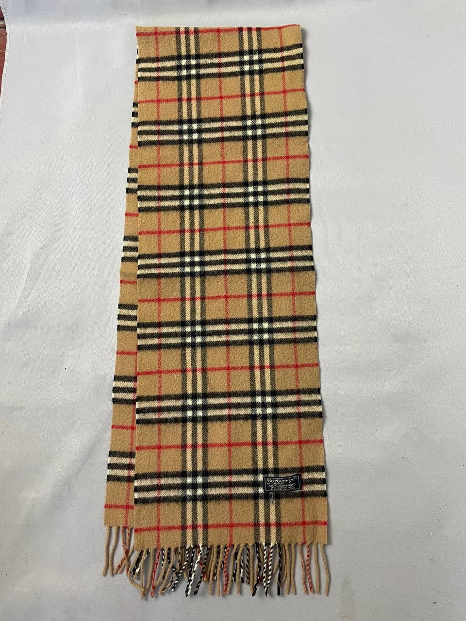 Burberry Burberry Nova Check Scarf Brown Wool Size ONE SIZE - 7 Thumbnail